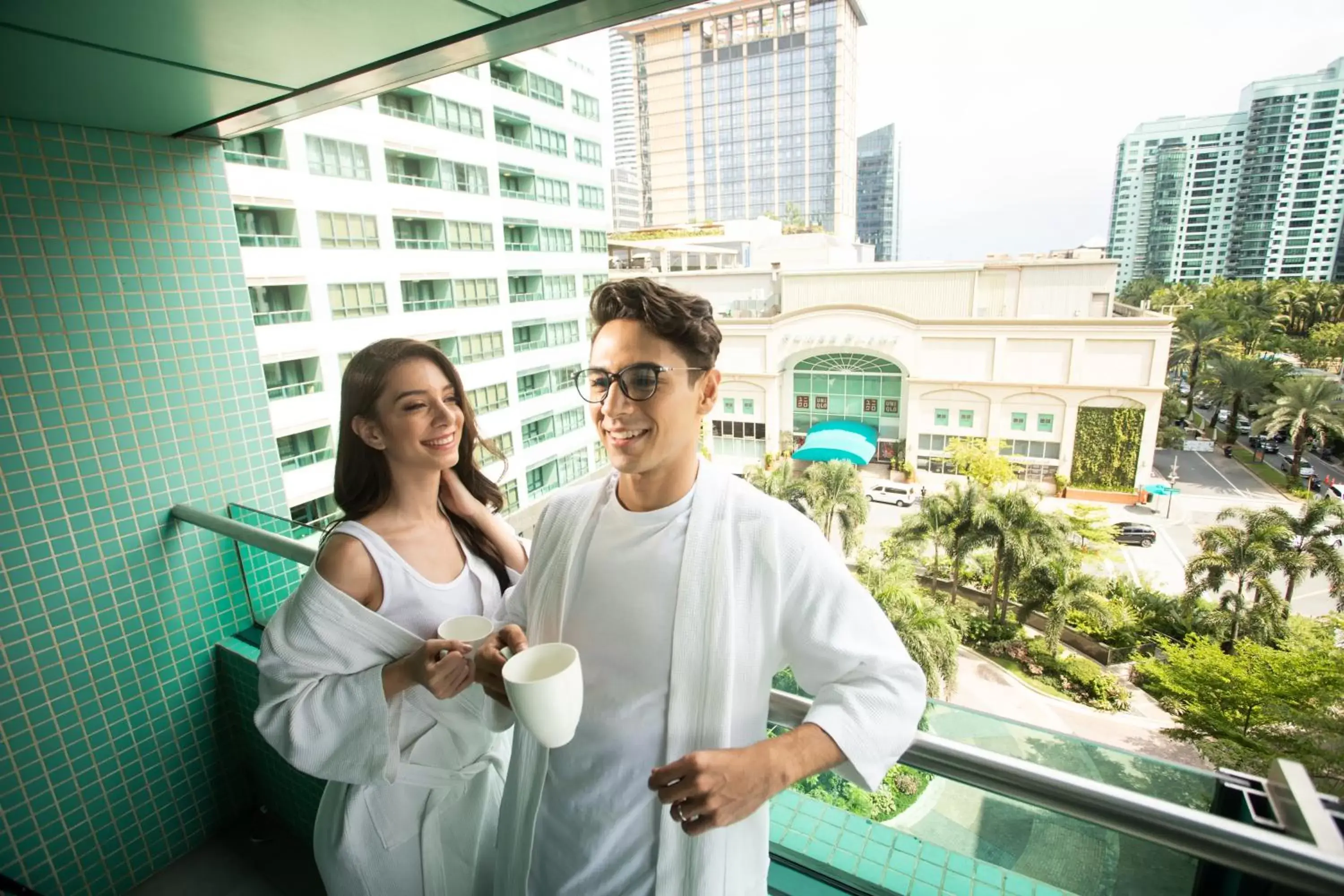 Balcony/Terrace in Aruga Apartments by Rockwell Makati