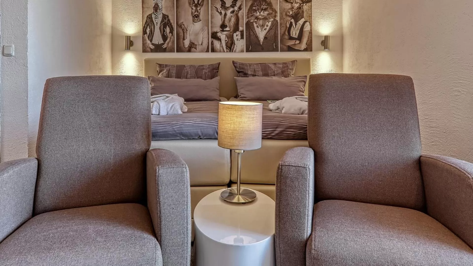 Seating area in Suit' & Frühstück Zum Latschen - Adults Only