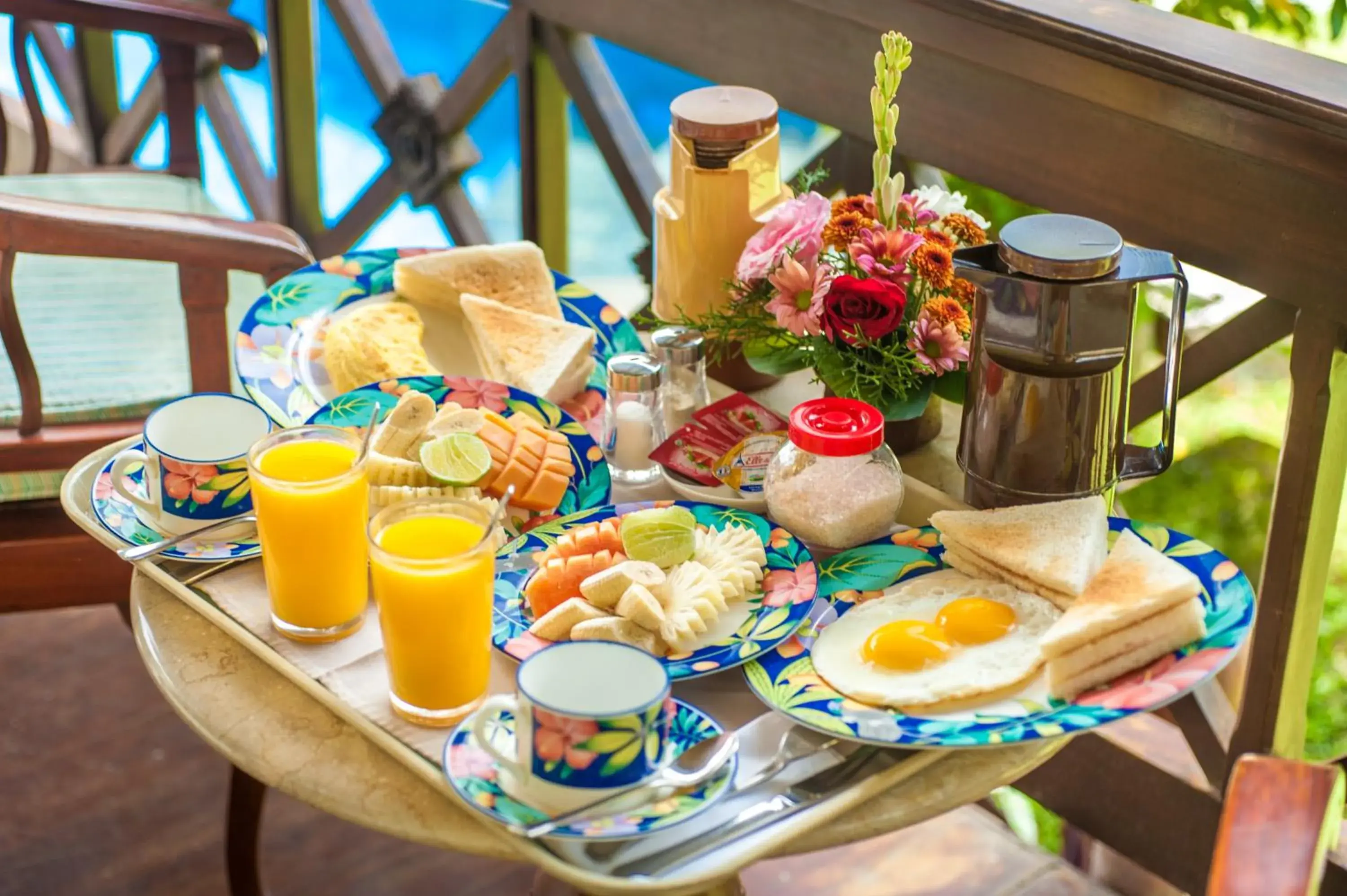 Breakfast in Villa Chempaka Hotel