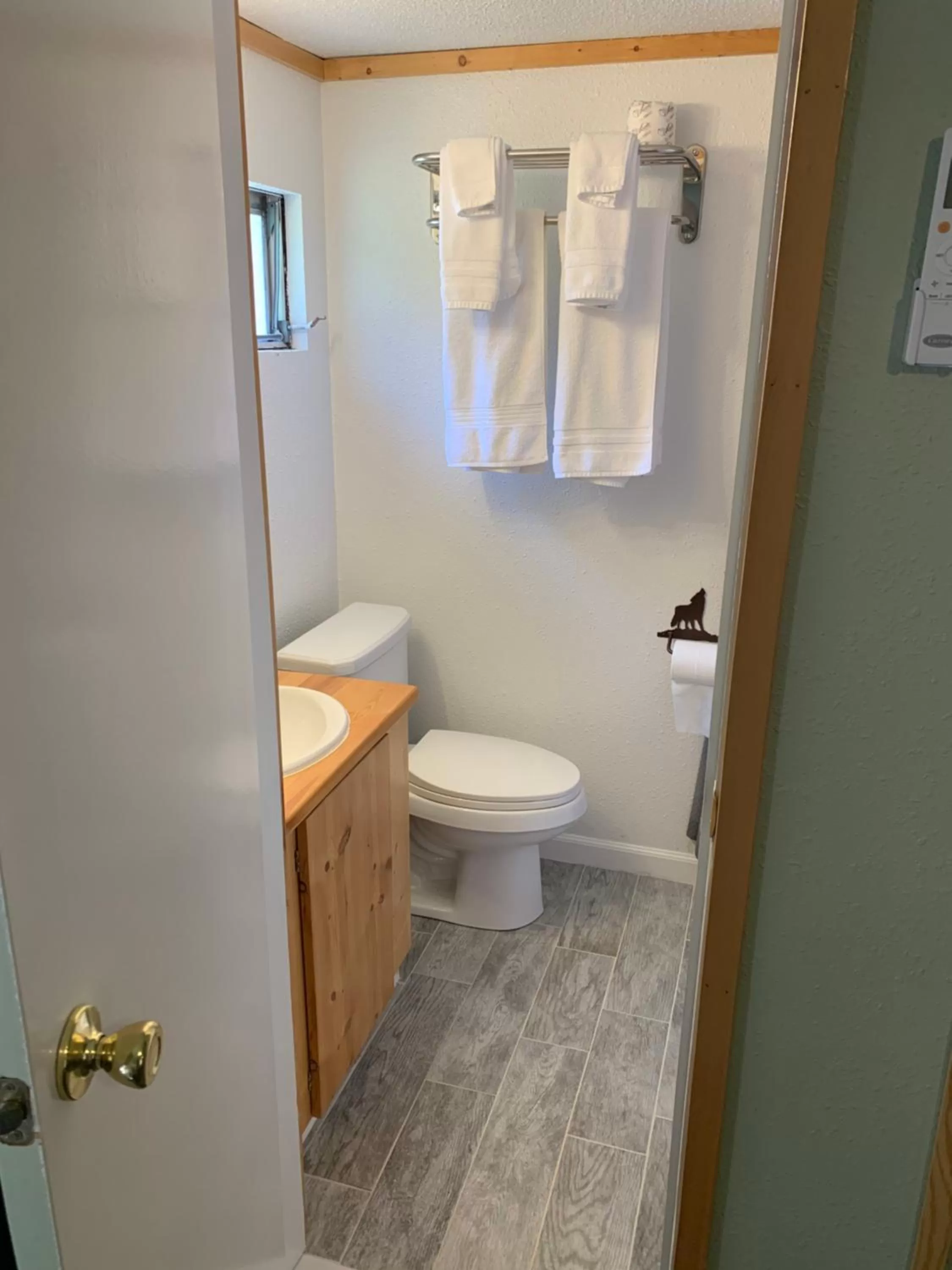 Bathroom in Glacier Haven Inn