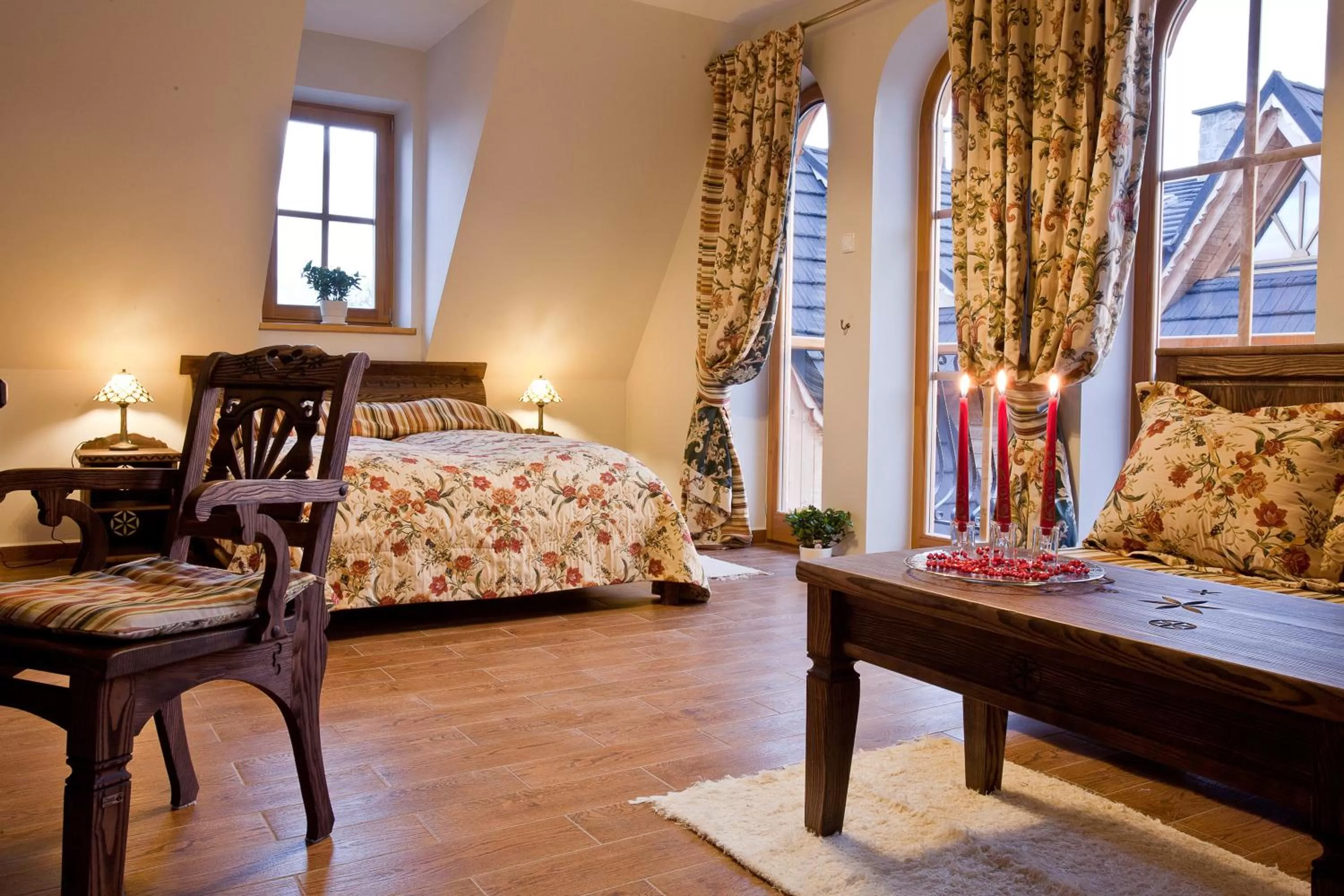 Living room, Bed in Butorowy Dwór