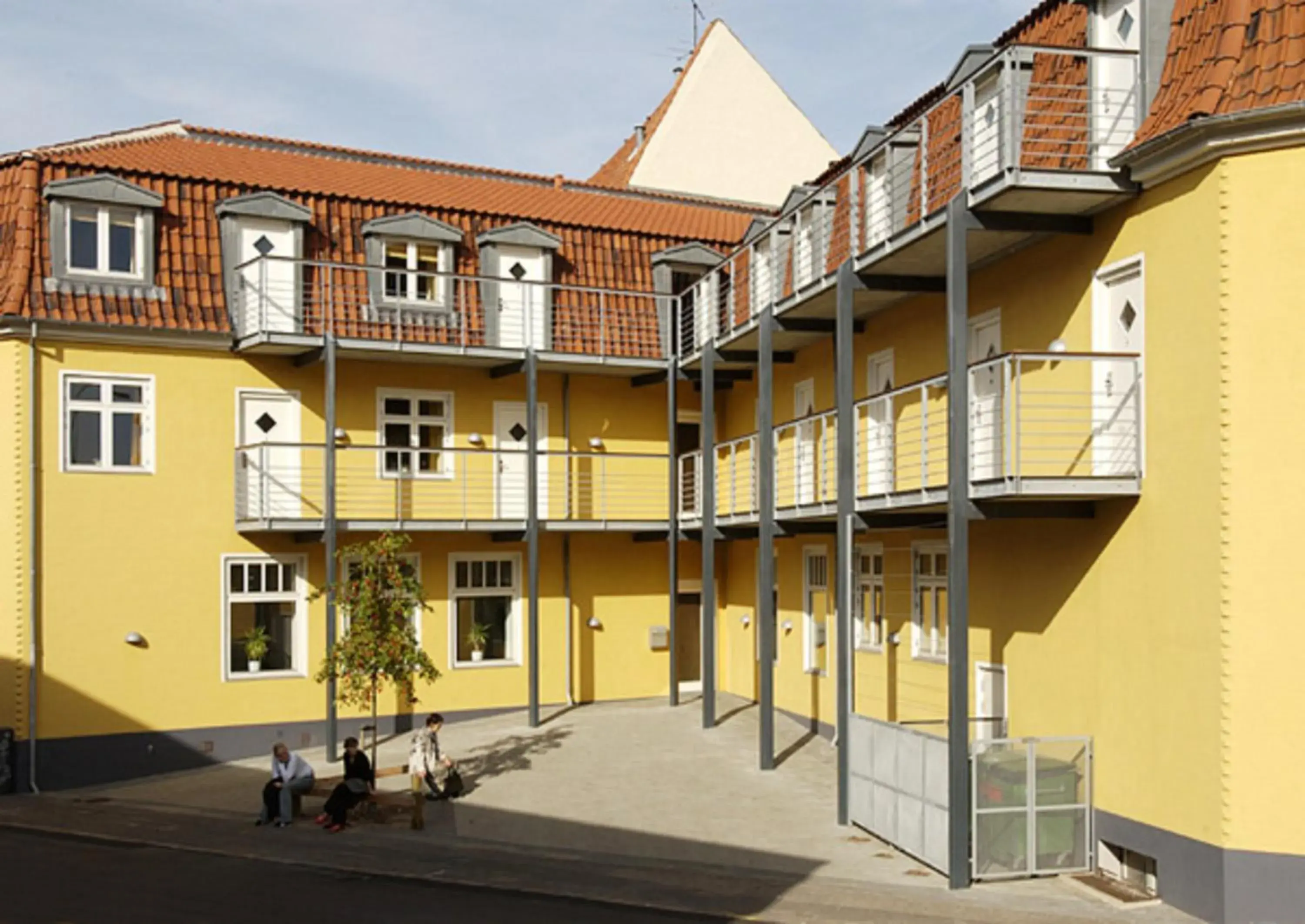 Bird's eye view, Property Building in Hotel Garni