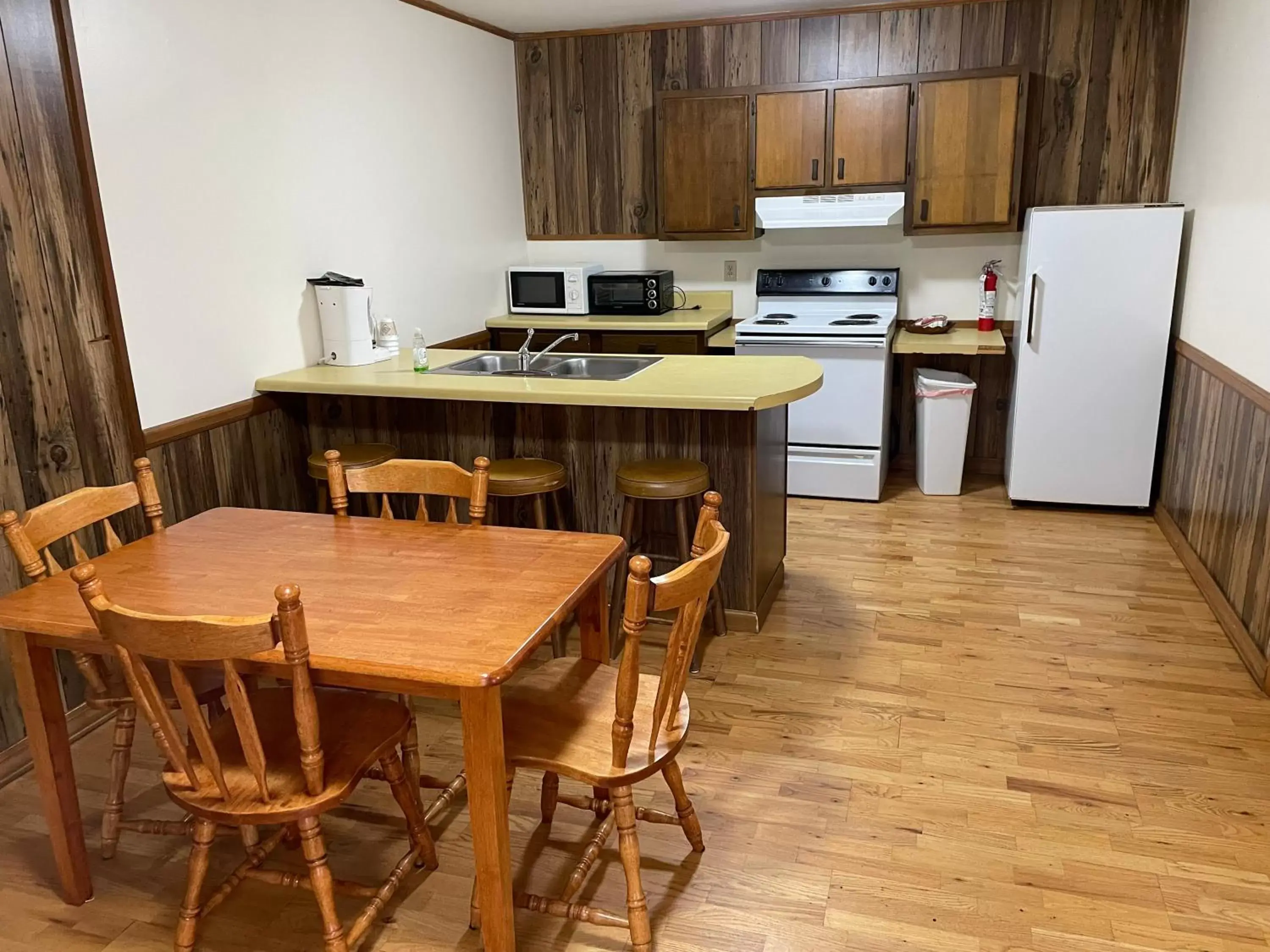 Kitchen or kitchenette, Dining Area in PINE VALLEY MOTEL