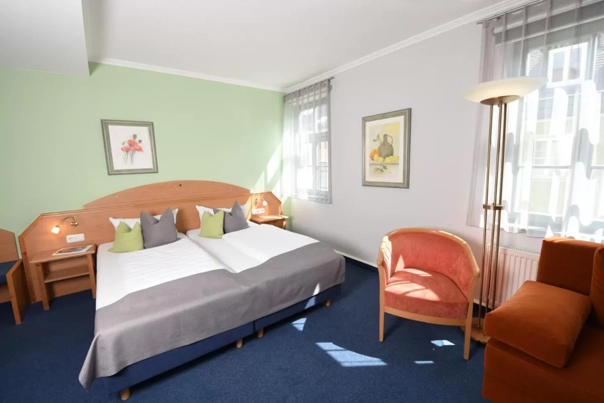 Bed in Hotel Anna Amalia