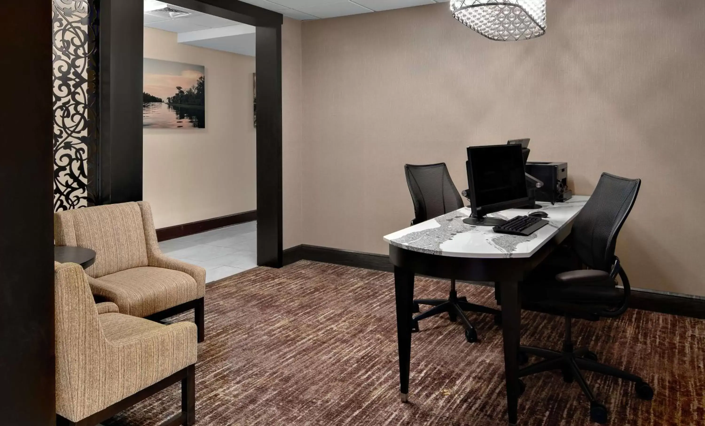 Business facilities, Seating Area in Homewood Suites Lafayette-Airport