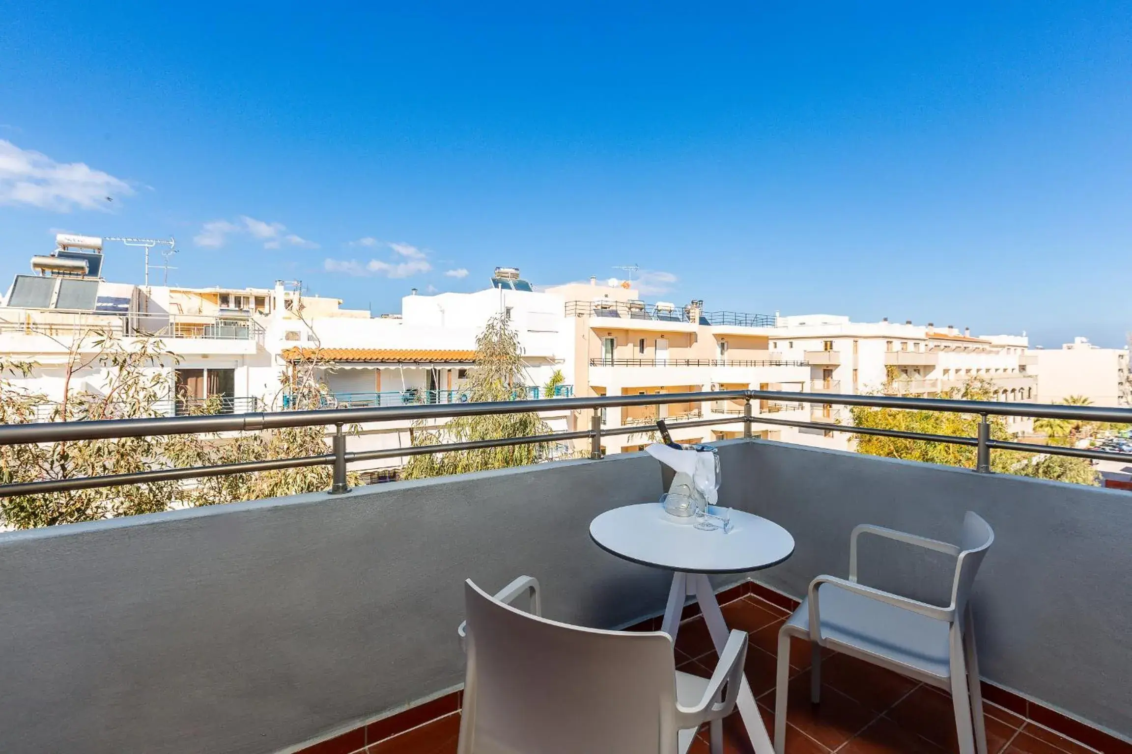 View (from property/room), Balcony/Terrace in Atrium Ambiance Hotel