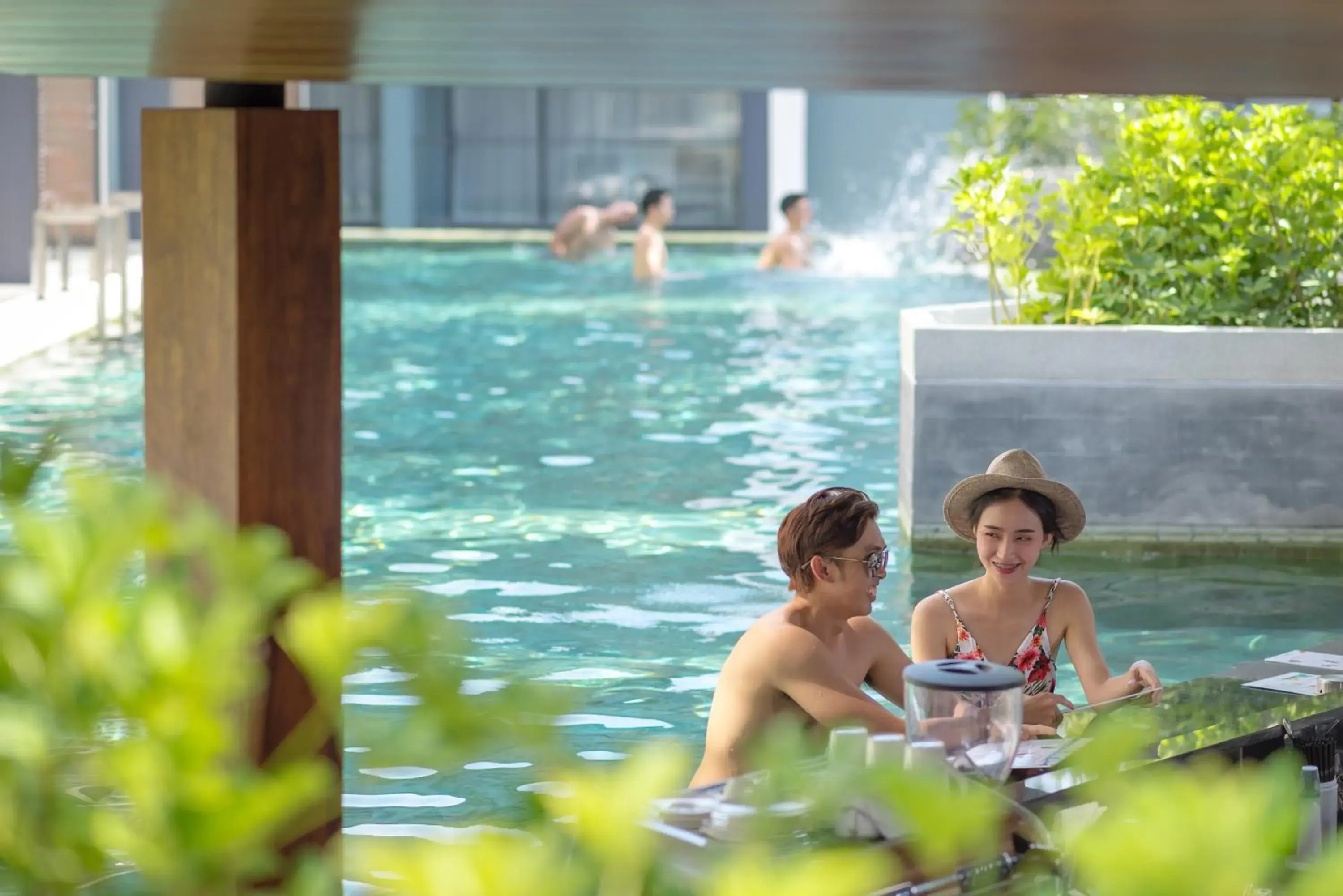 Lounge or bar, Swimming Pool in The Nature Phuket - SHA Extra Plus