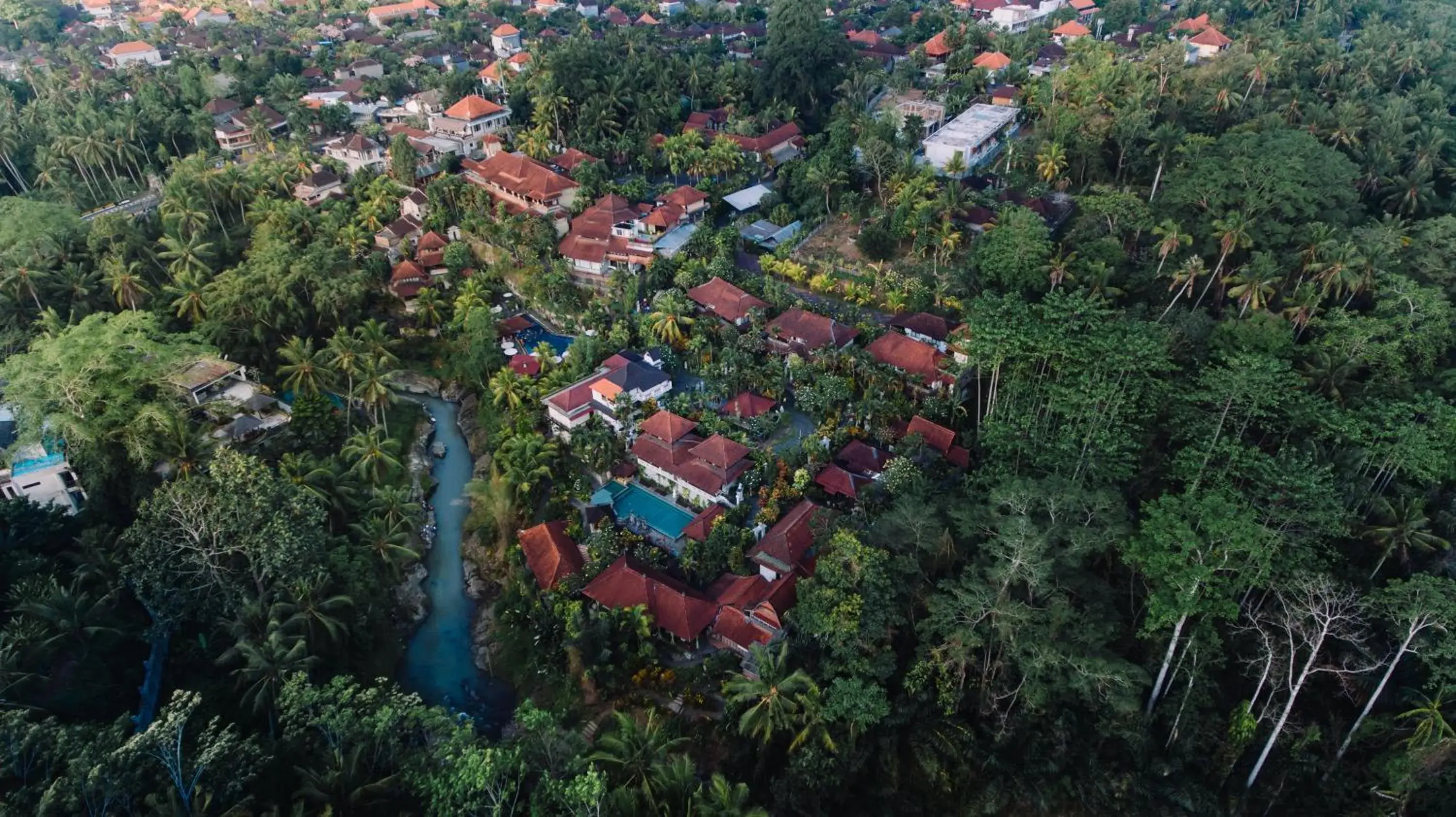 Bird's eye view, Bird's-eye View in Bali Spirit Hotel and Spa, Ubud