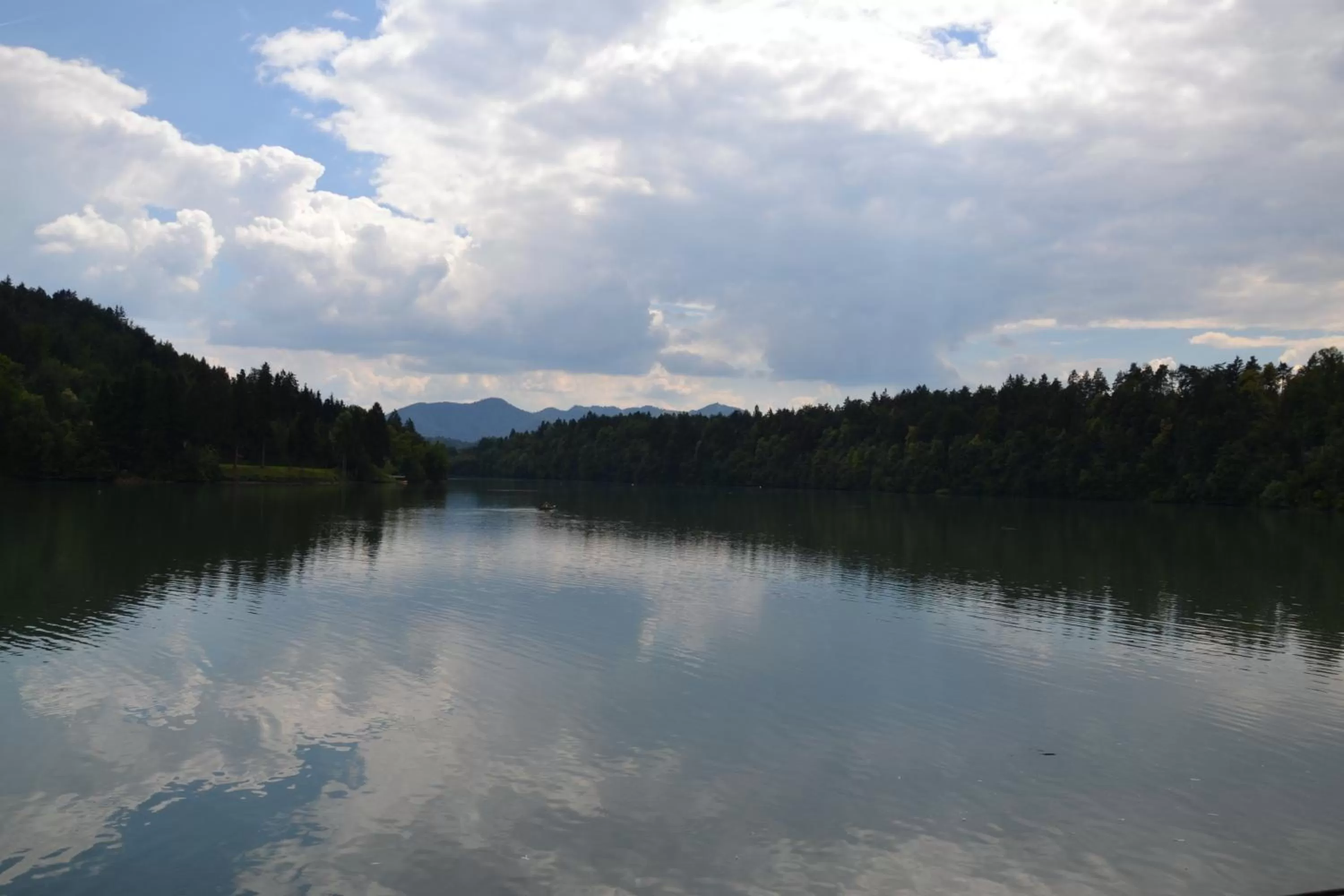 Lake view in Gostisce Jezero