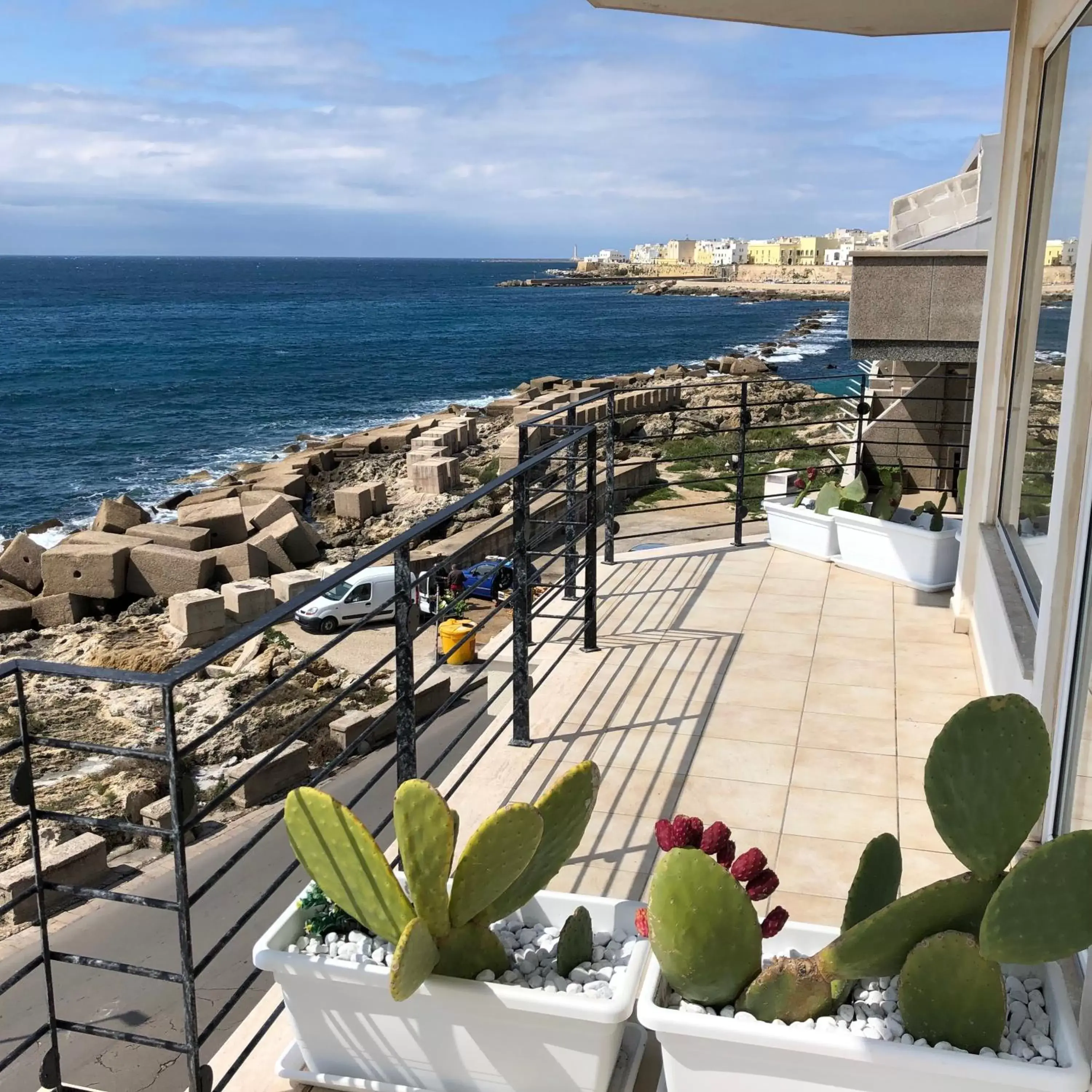 Balcony/Terrace, Sea View in Salento Palace Bed & Breakfast