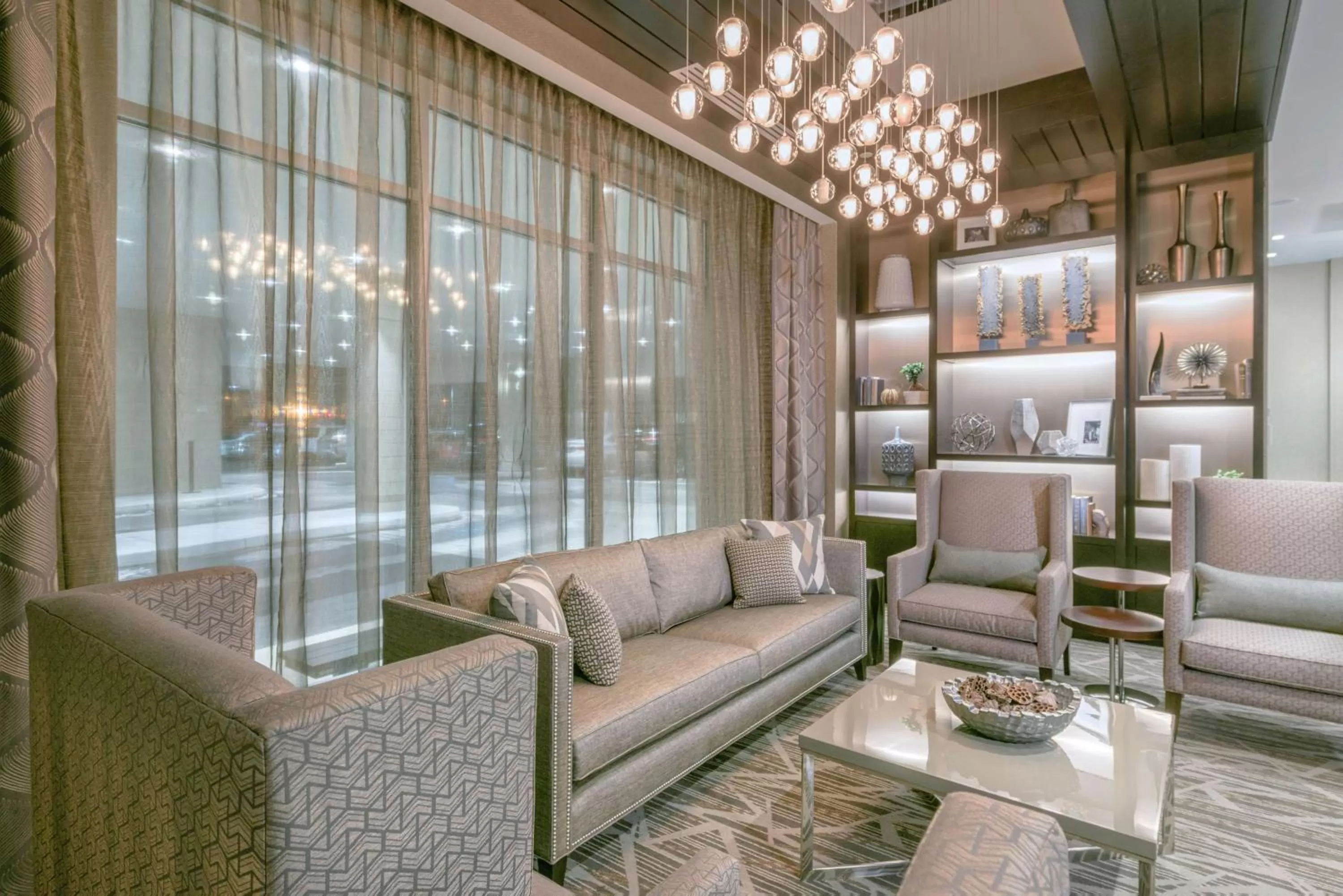 Lobby or reception in Hampton Inn & Suites-Worcester, MA