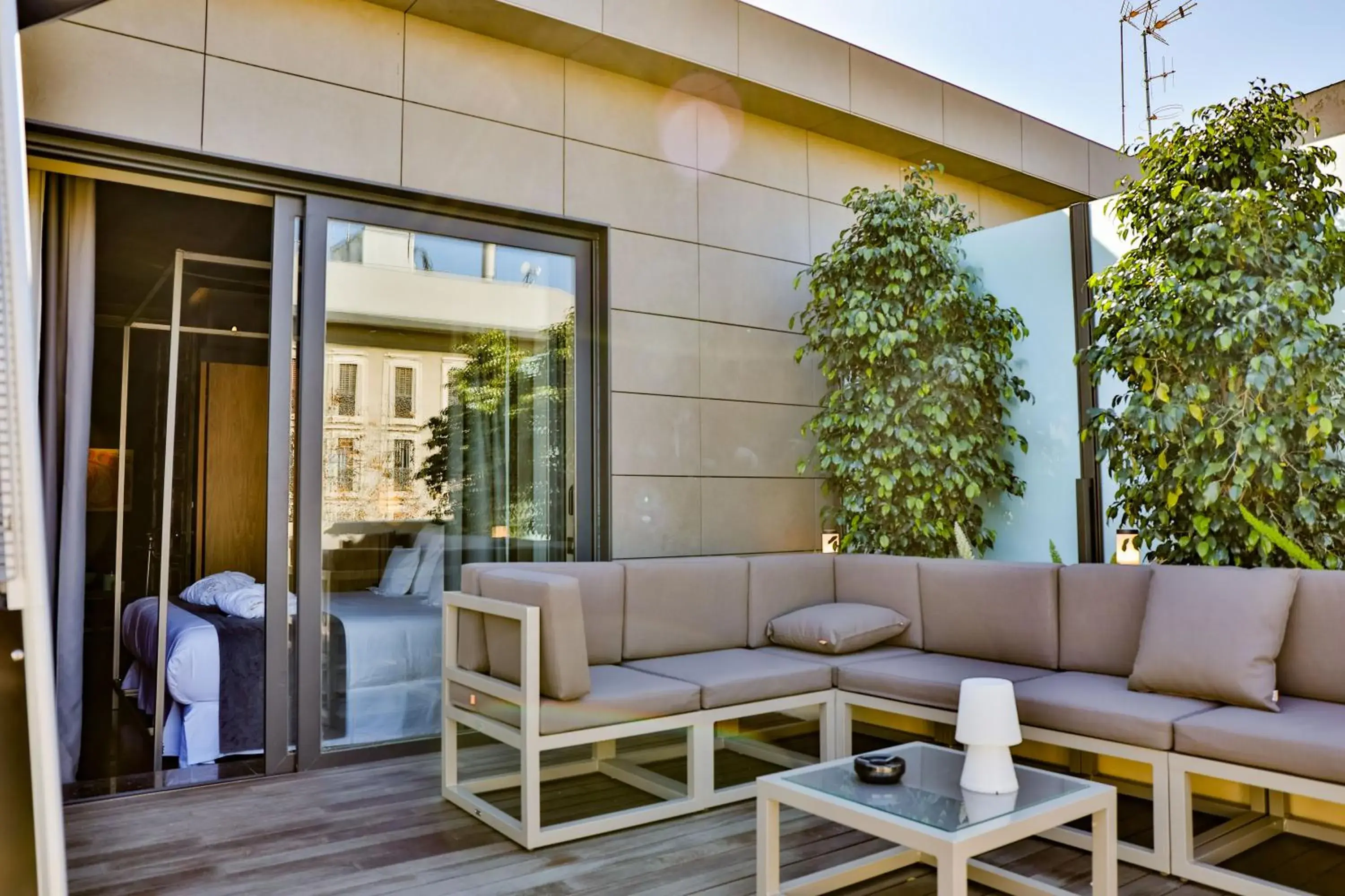 Balcony/Terrace in Hotel Lobby Room Sevilla