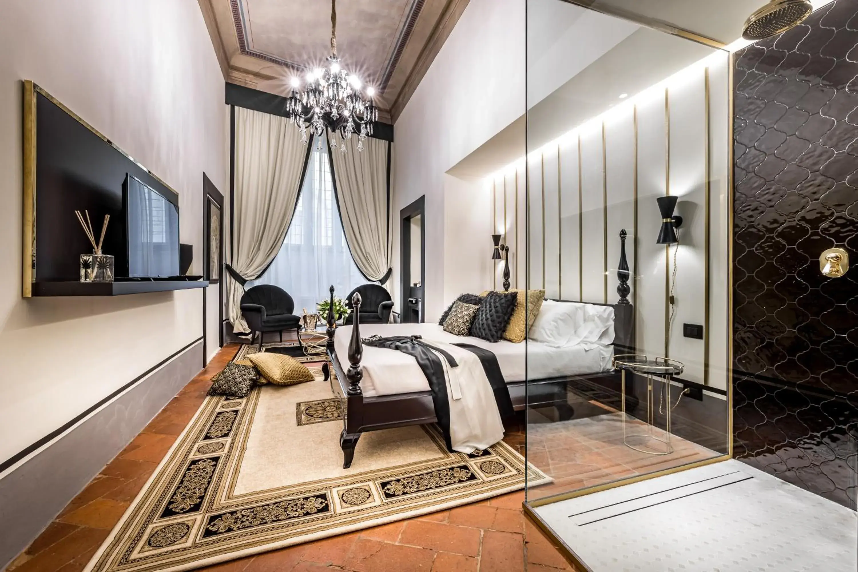 Bedroom, Seating Area in Palazzo Bianca Cappello Residenza d'Epoca