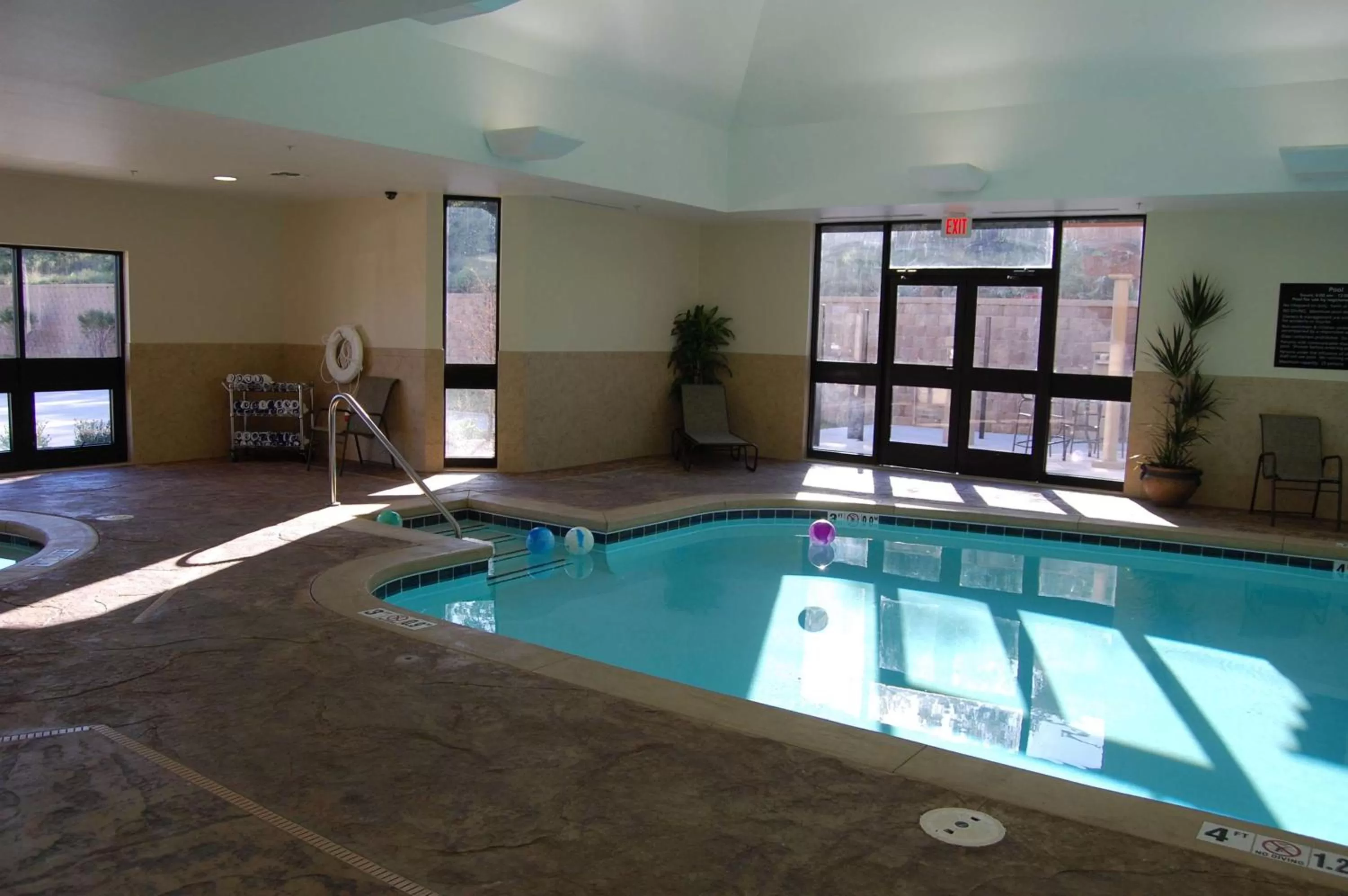 Pool view in Hampton Inn & Suites McAlester