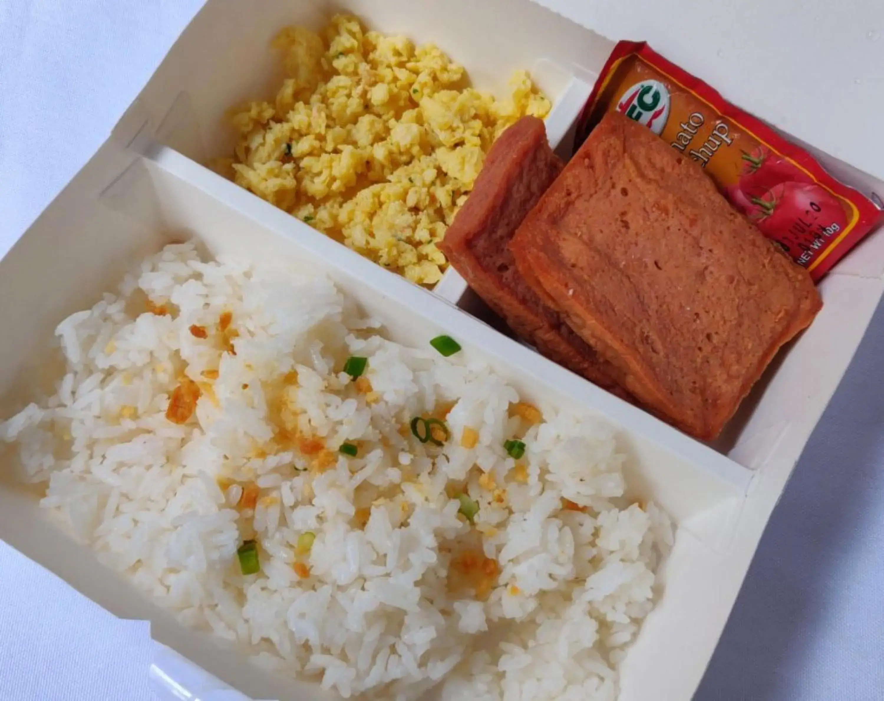 Asian breakfast, Food in RedDoorz near Quiapo Church Manila