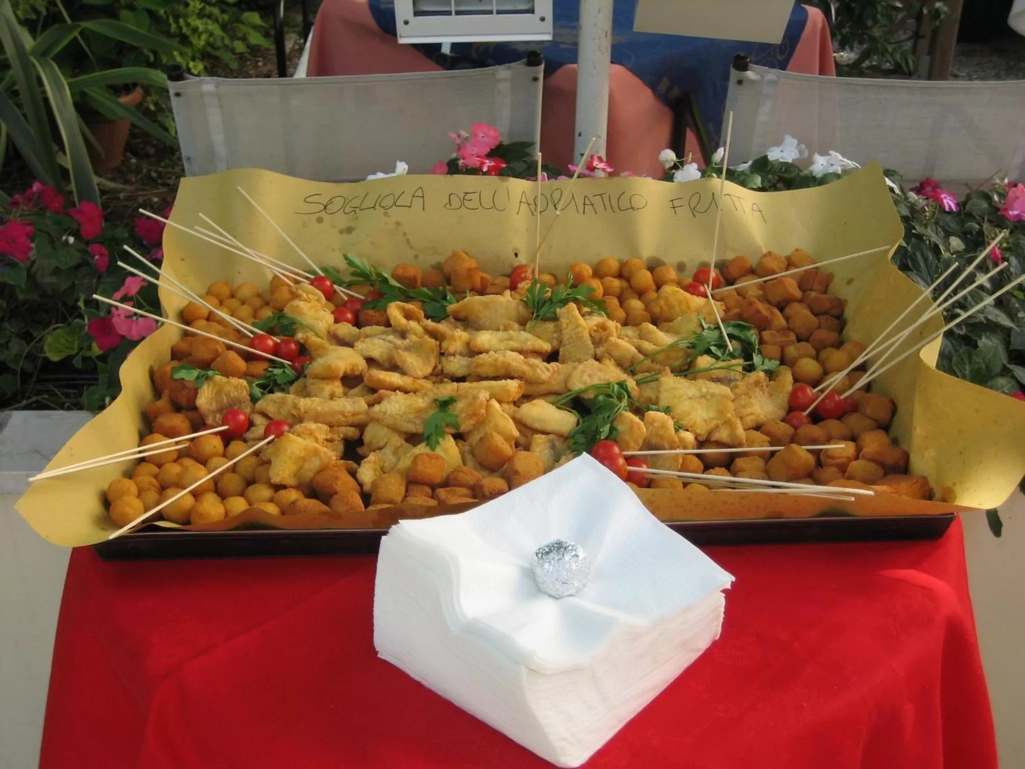 Food close-up in Hotel Nives