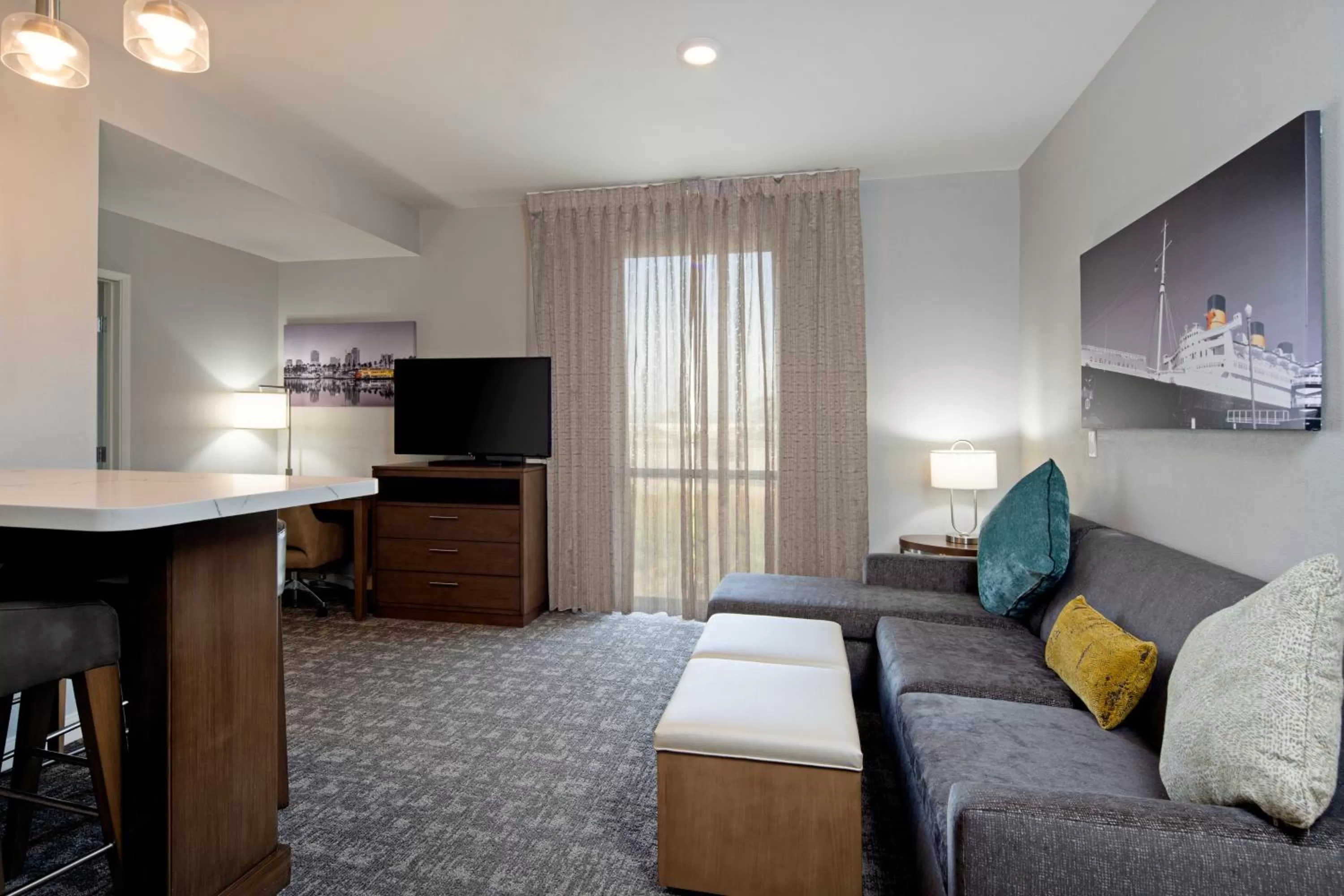 Bedroom, Bed in Staybridge Suites - Long Beach Airport by IHG