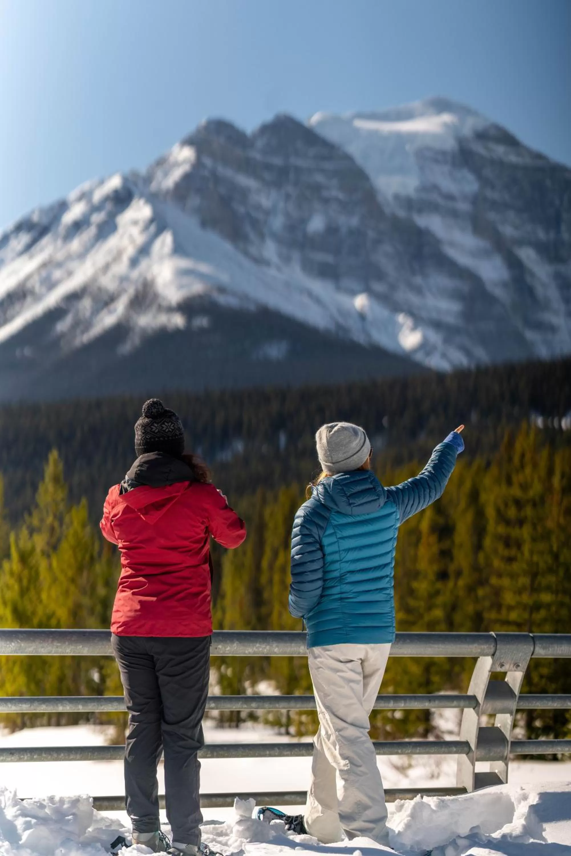 Mountain view in Lake Louise Inn