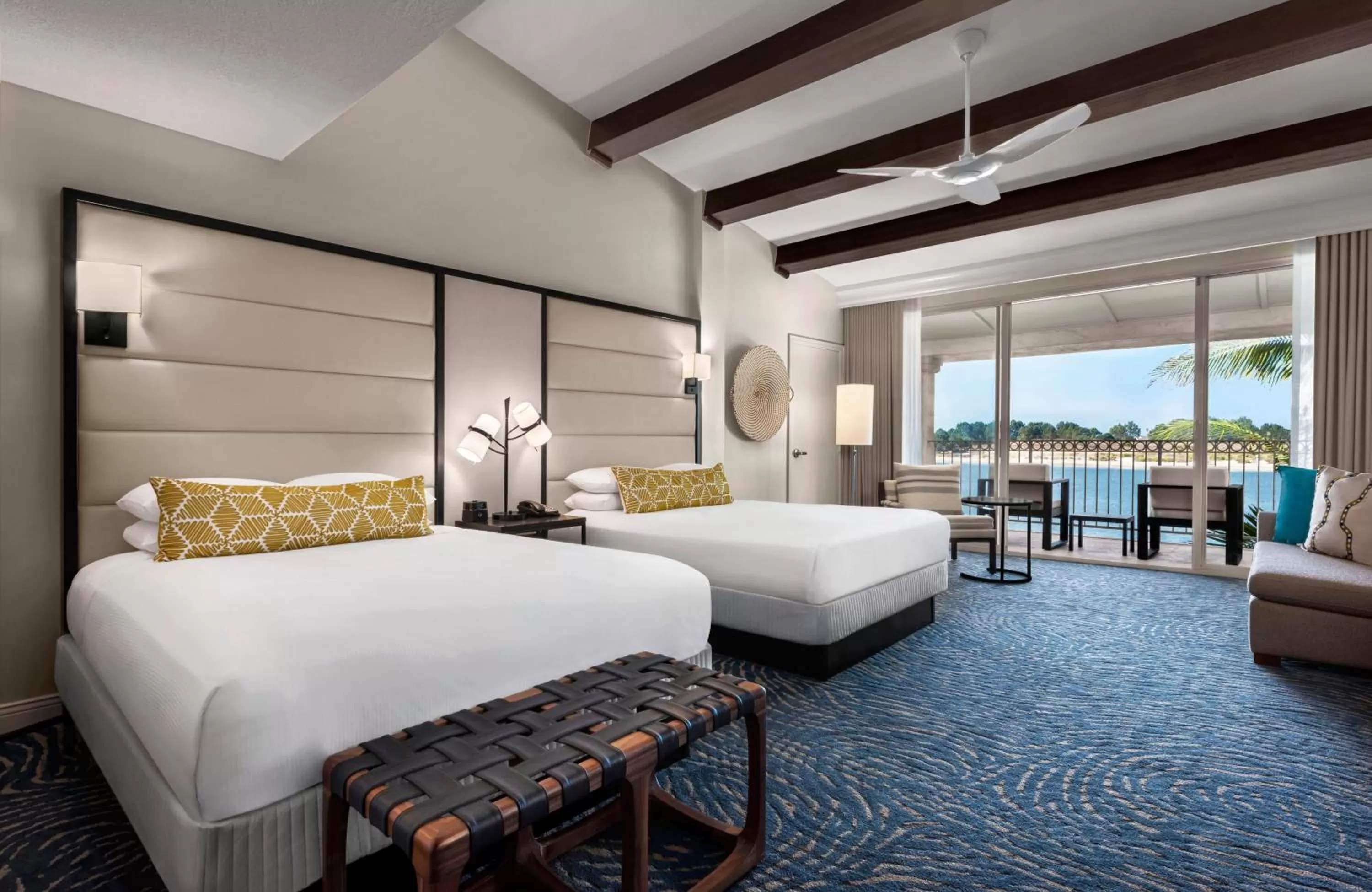 Water View Two Queen Studio in San Diego Mission Bay Resort