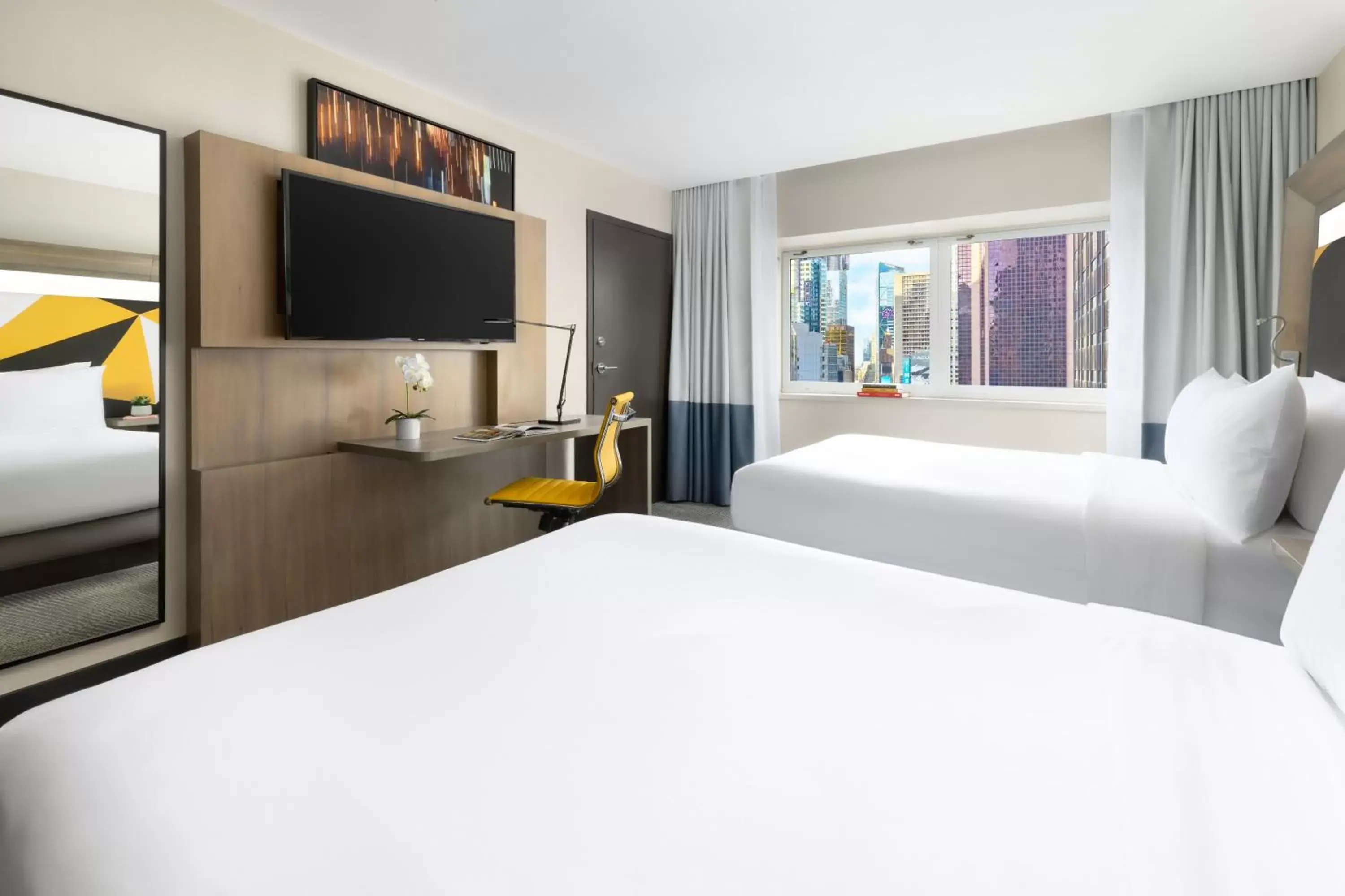 Bedroom, Bed in M Social Hotel Times Square New York