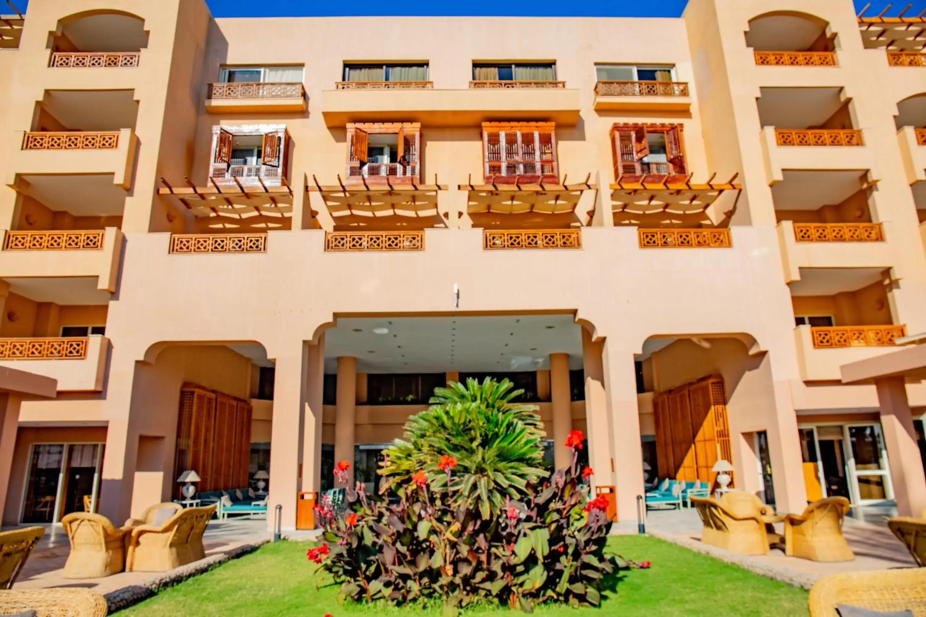 Facade/entrance in Continental Hotel Hurghada