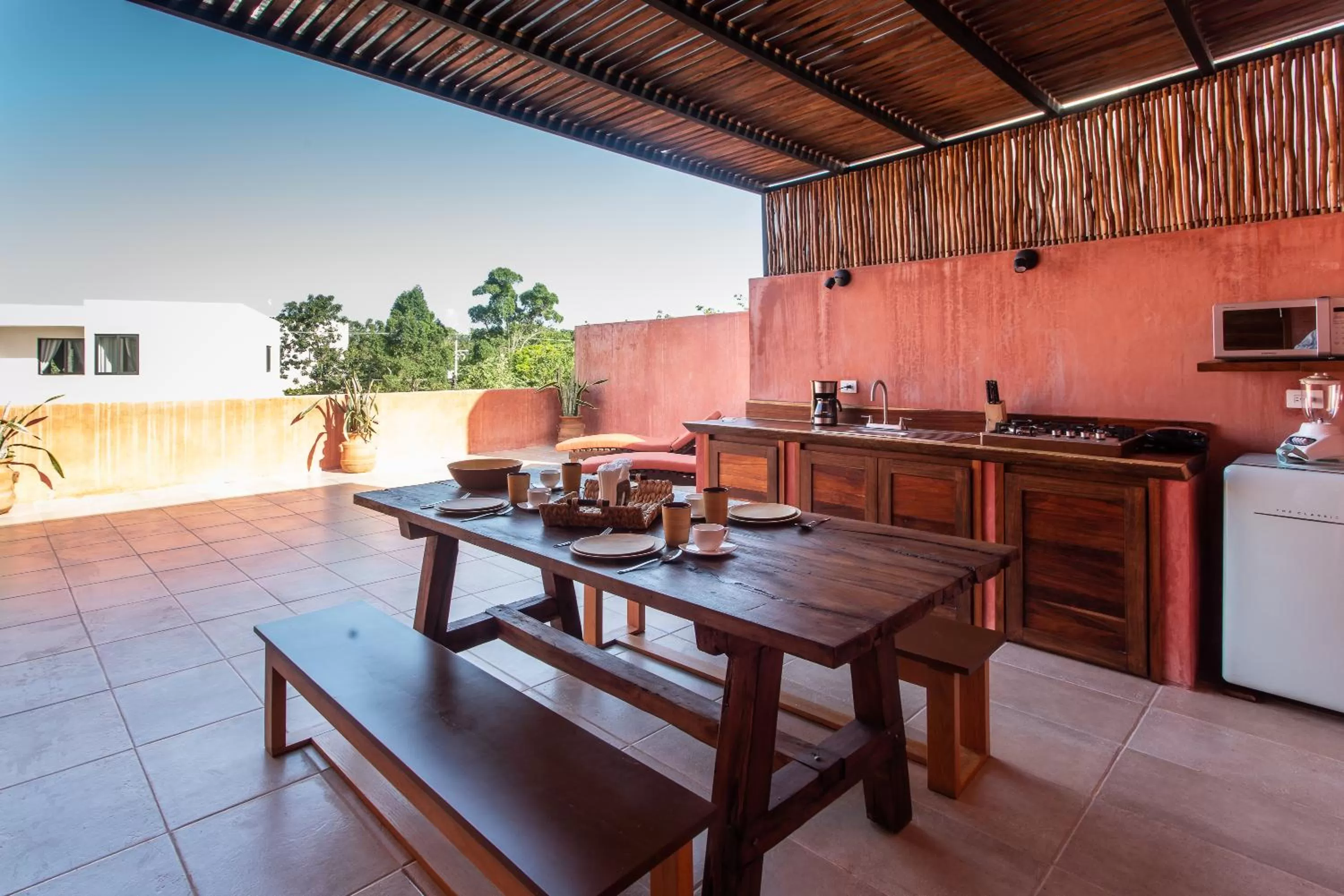Patio in Panacea Condo Tulum