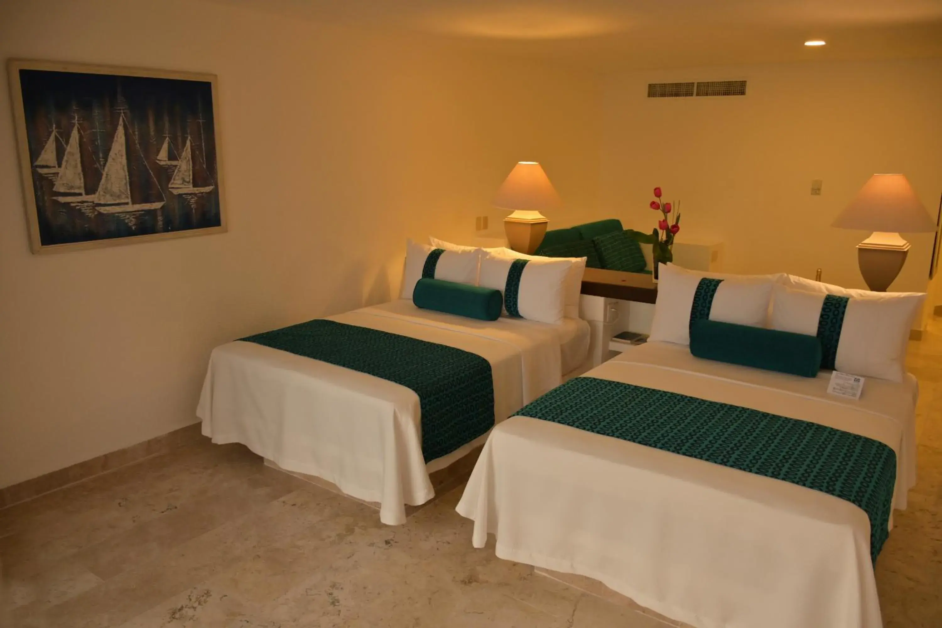 Bed in Ritz Acapulco All Inclusive