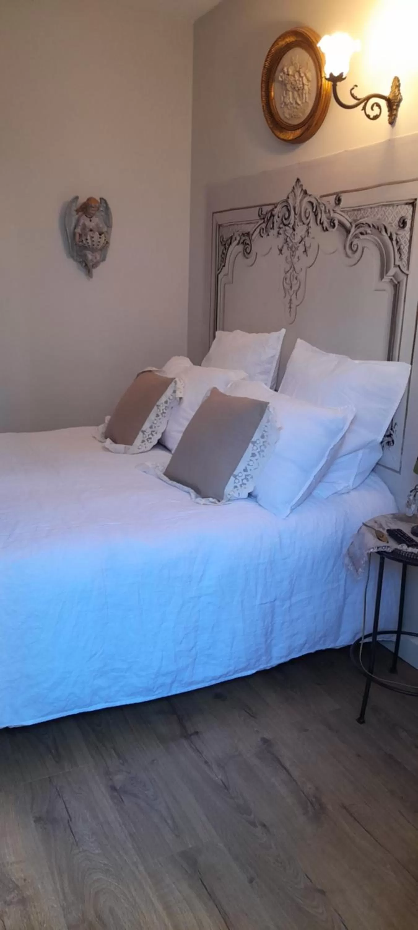 Bed in Chambre d'hôtes au bord de mer