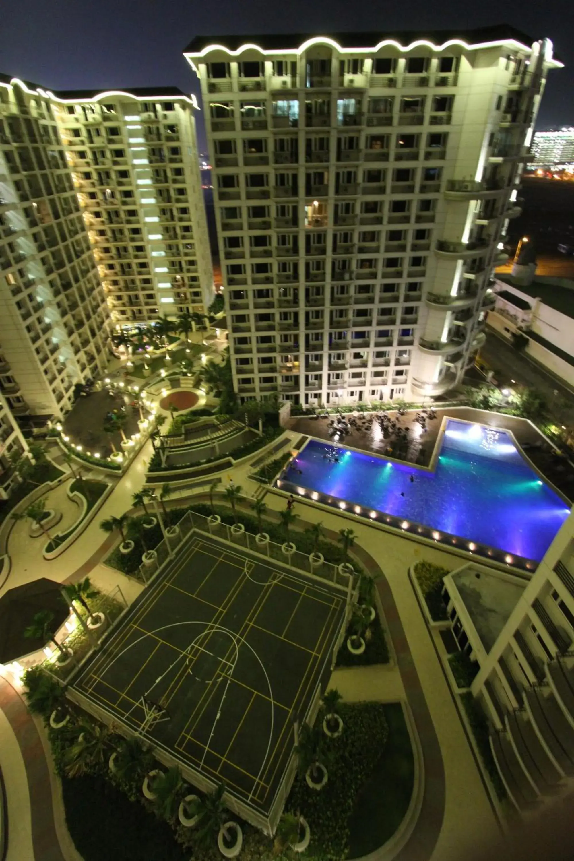 Night, Pool View in Extremeli Suites