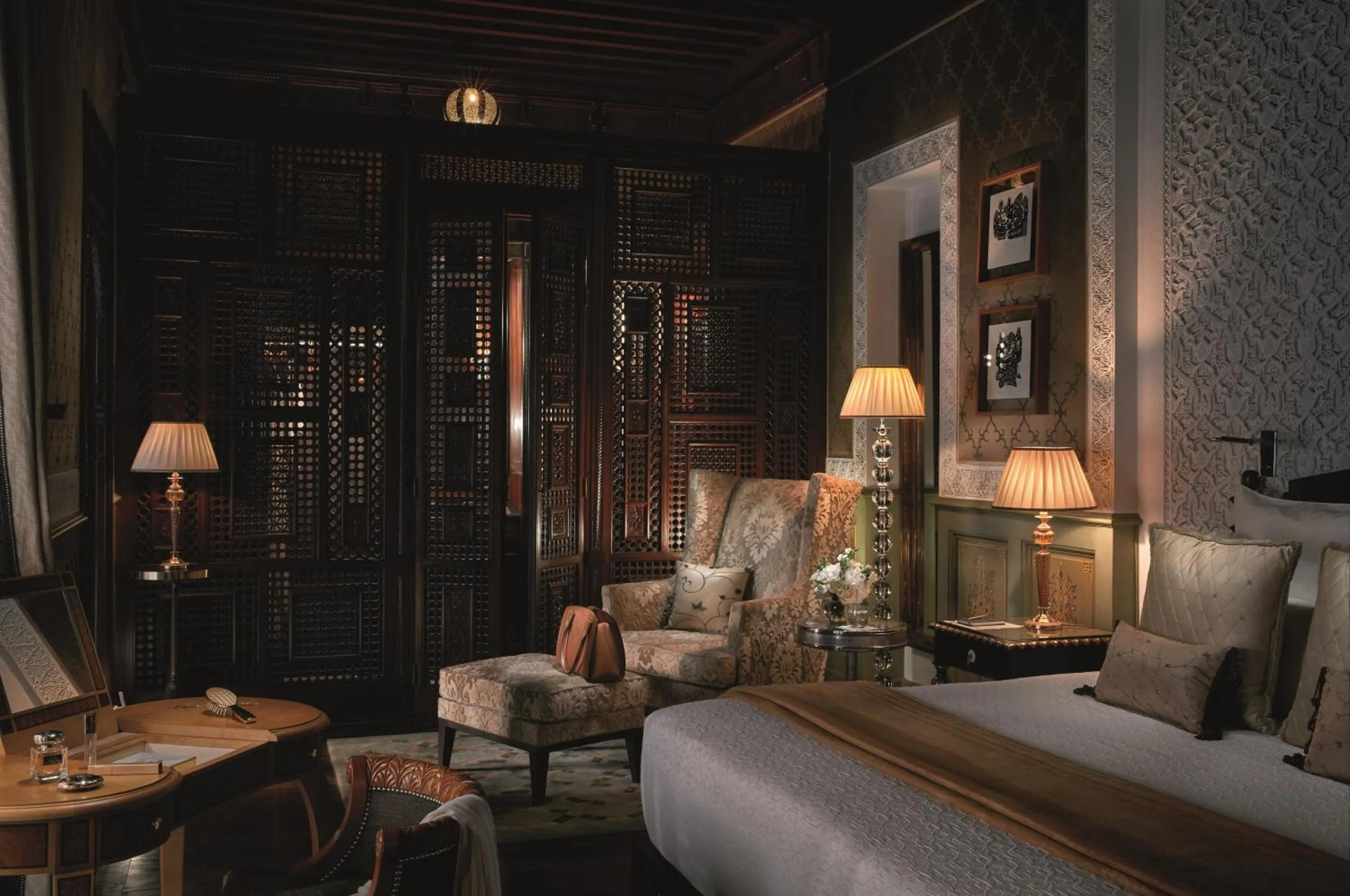 Bed in Royal Mansour Marrakech