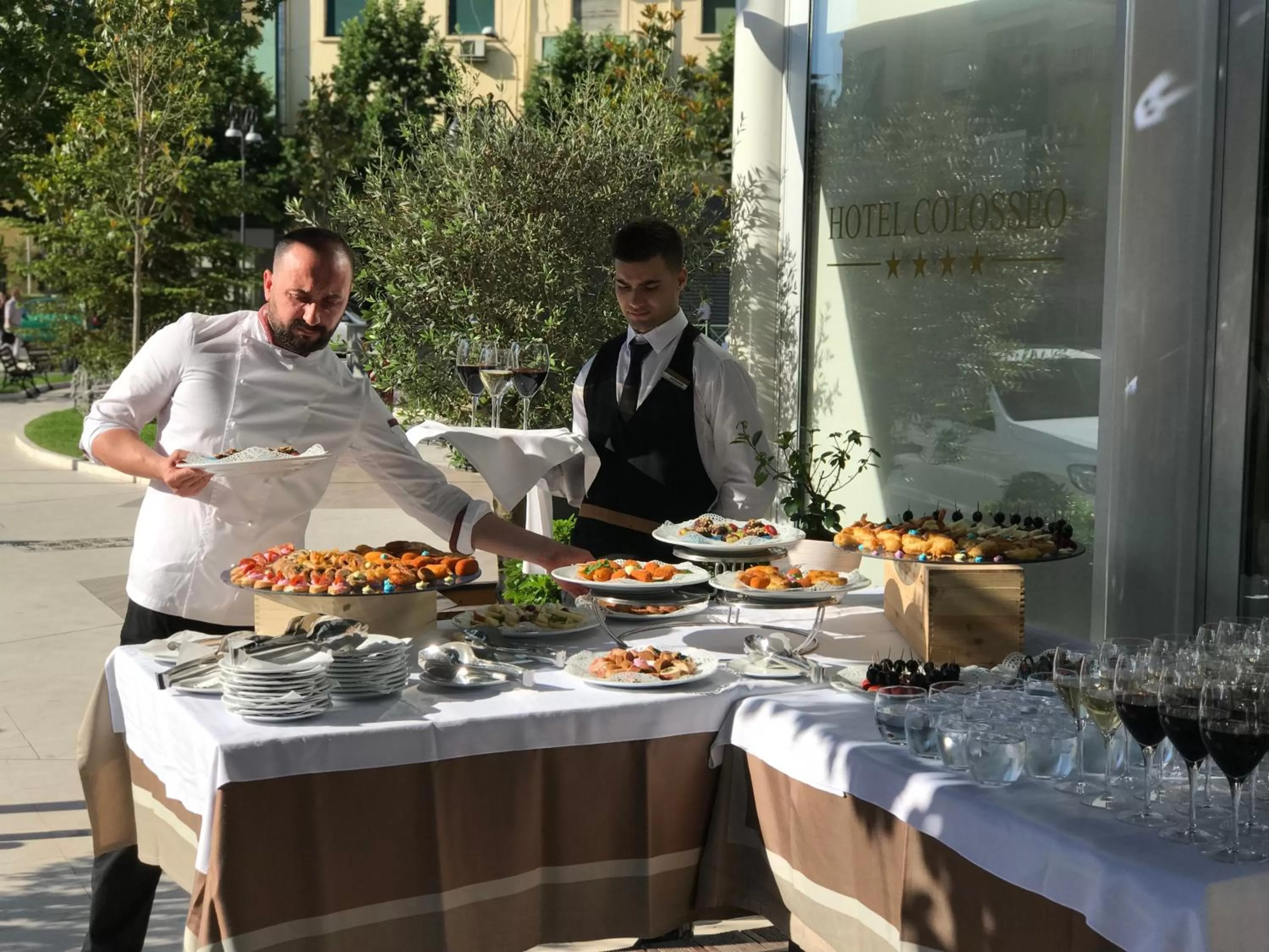 Balcony/Terrace in Hotel Colosseo Tirana