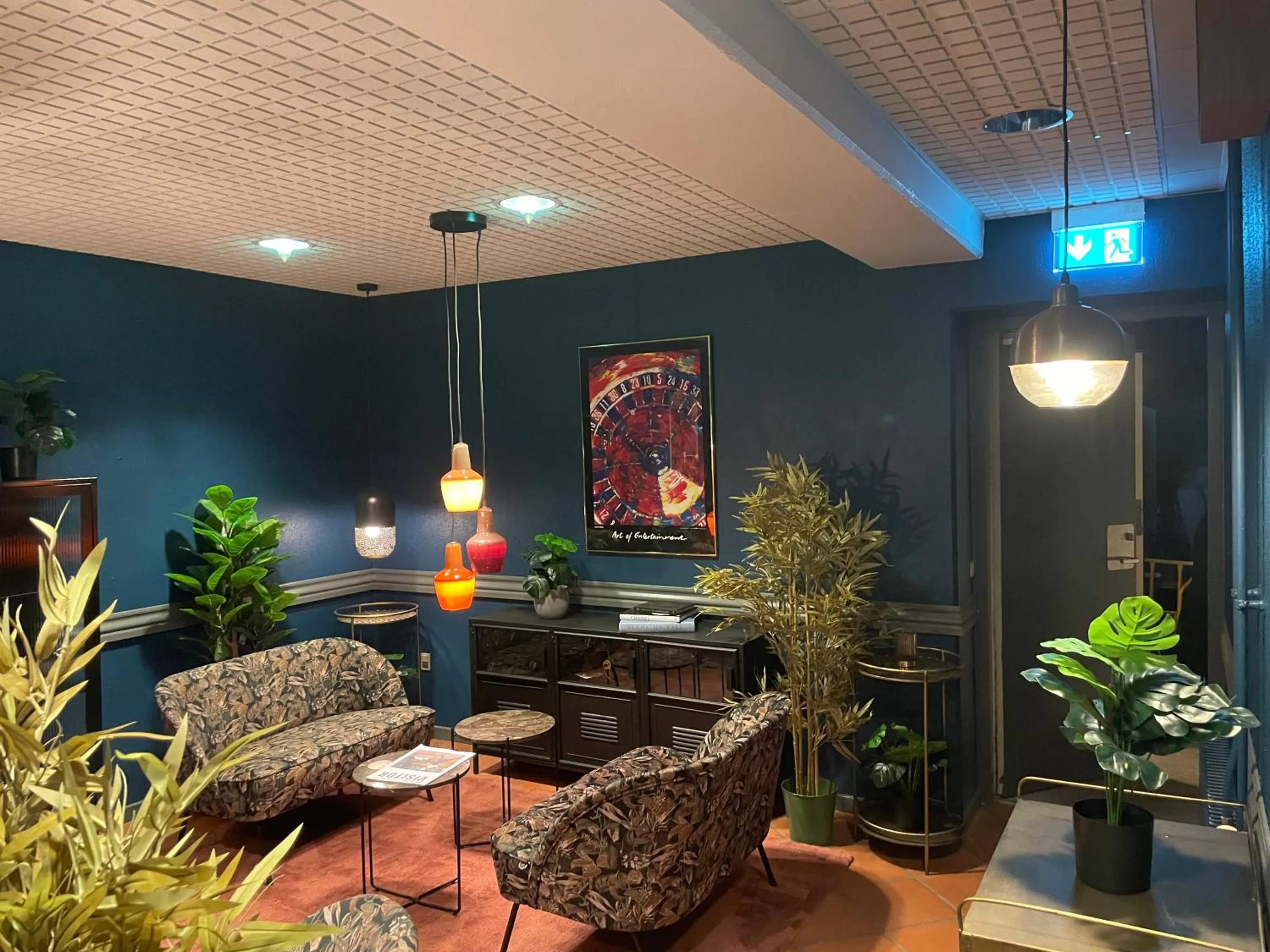 Living room in City Hotel Nattergalen