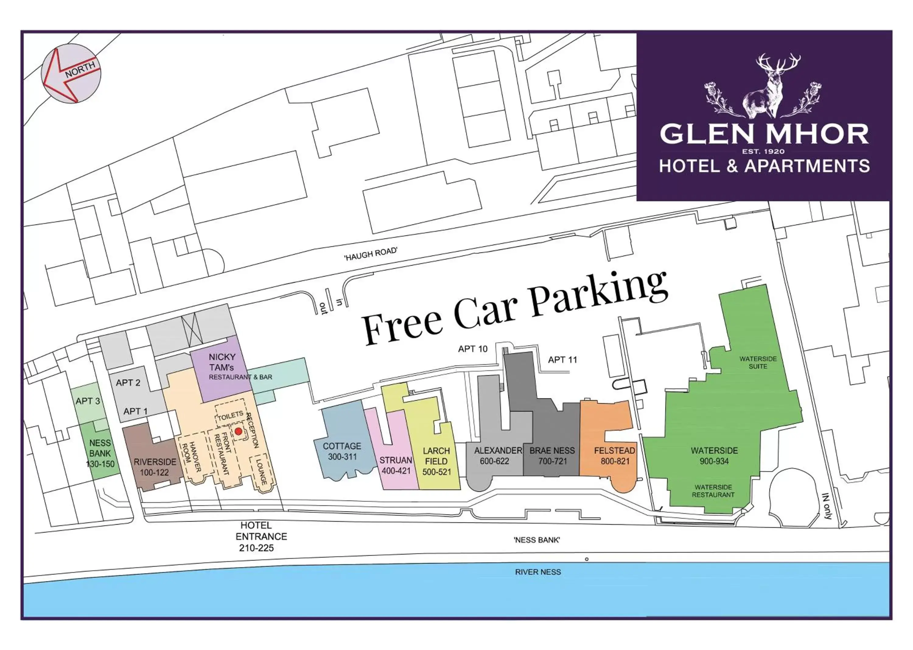 Floor Plan in Glen Mhor Hotel