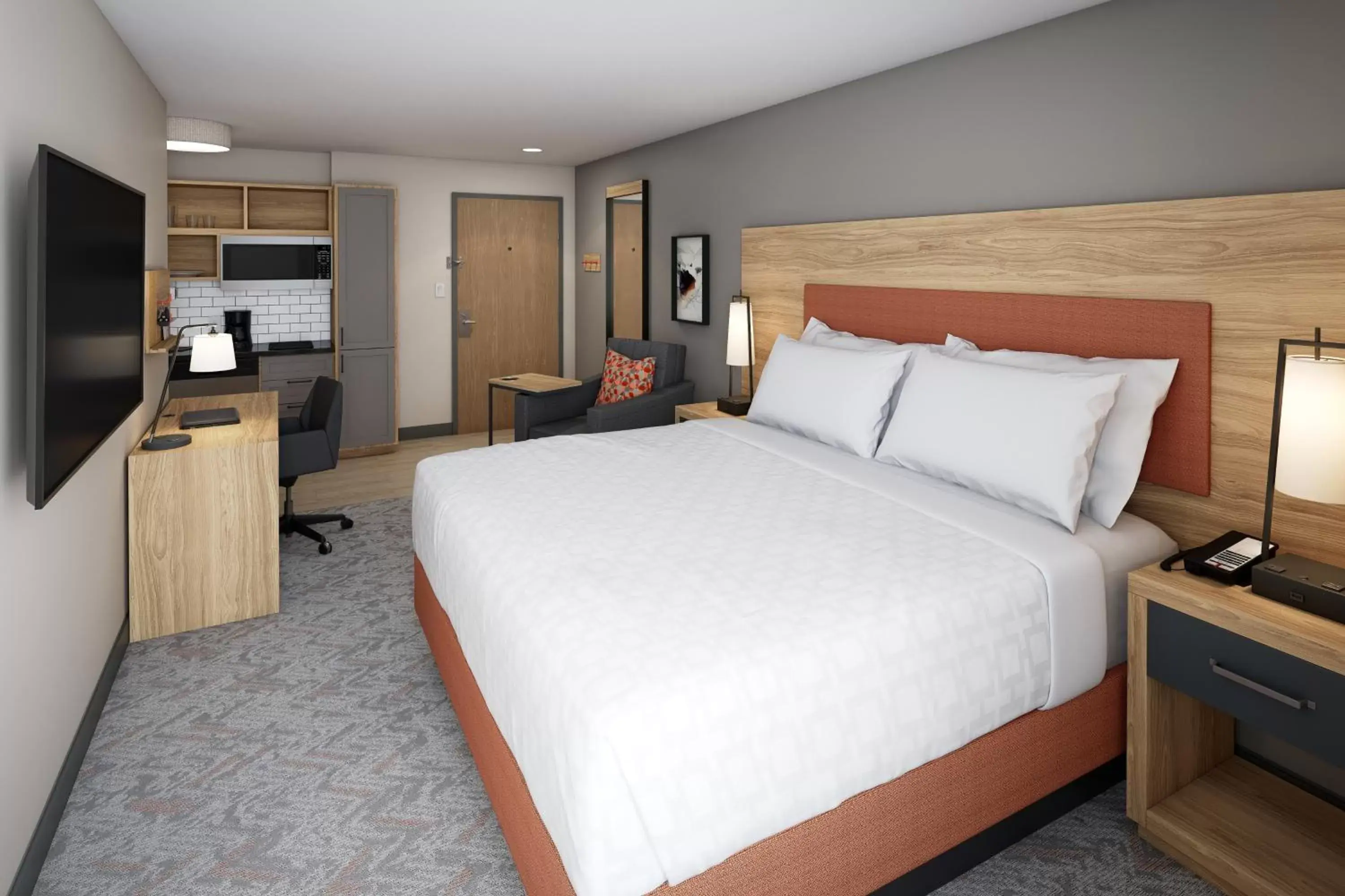 Bed in Candlewood Suites - Layton - Salt Lake City, an IHG Hotel