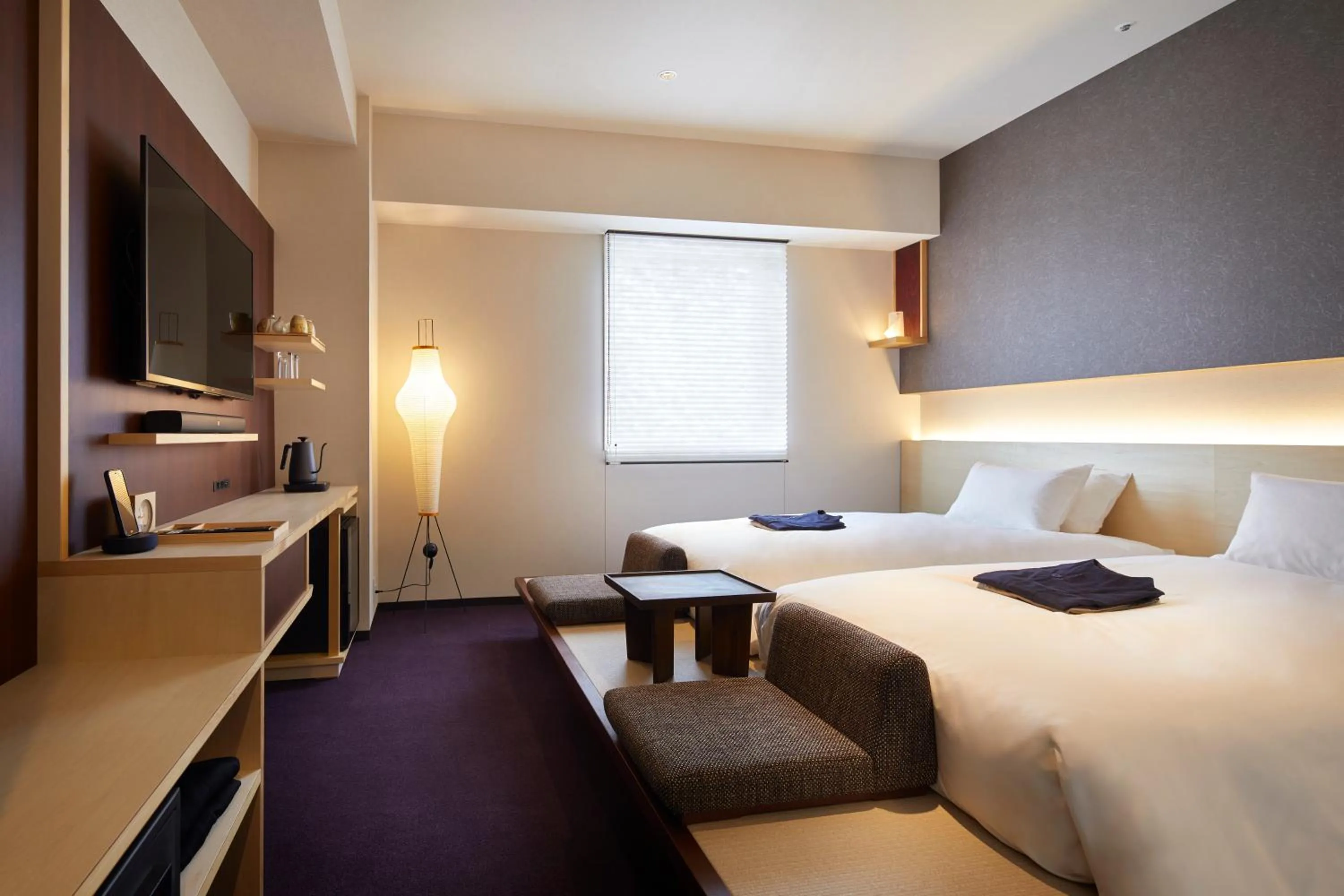 Photo of the whole room, Bed in HOTEL AMANEK Kanazawa