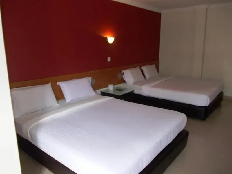 Bed in Lotus Hotel Johor Bahru