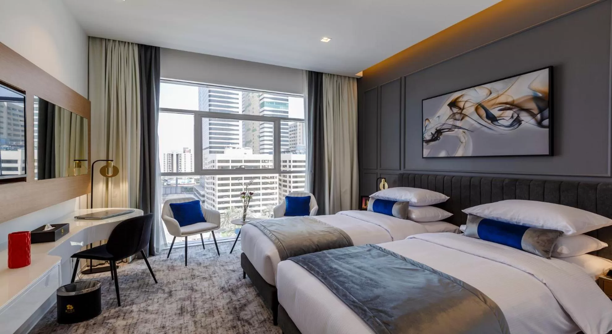 Bed in Rose Executive Hotel - DWTC