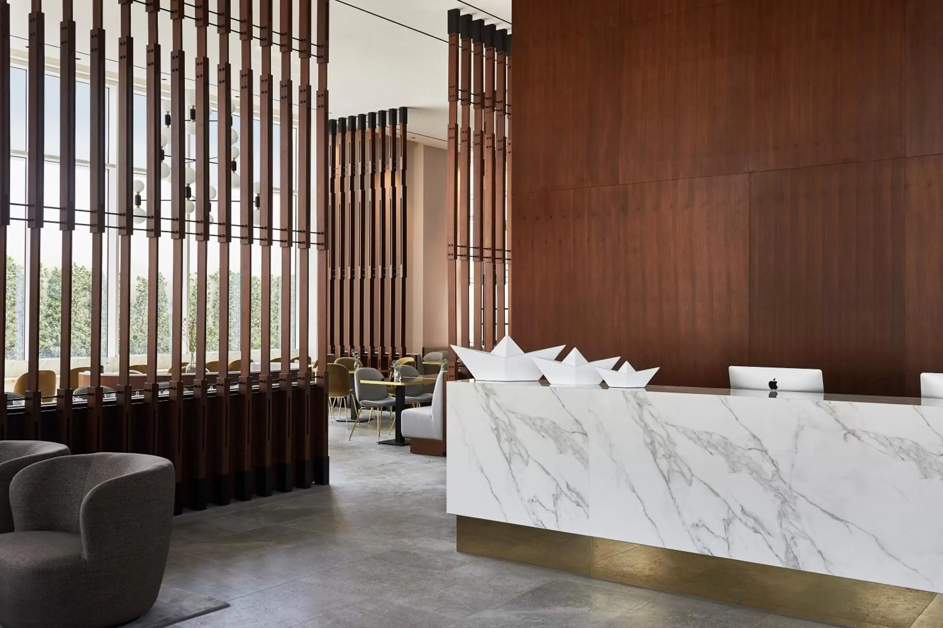 Lobby or reception in FORM Hotel Dubai, a Member of Design Hotels
