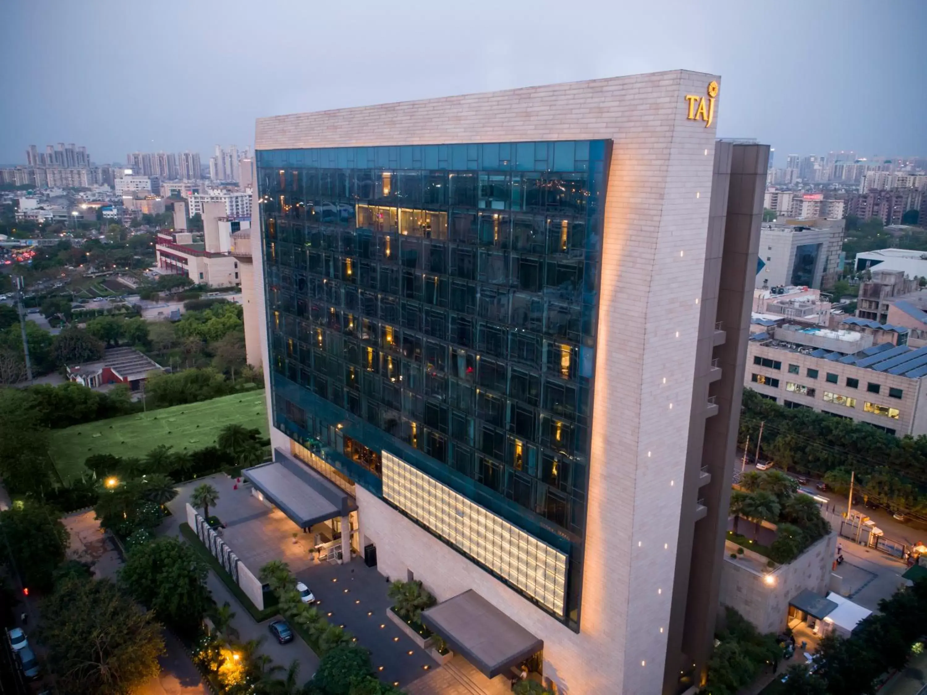 Property building, Bird's-eye View in Taj City Centre Gurugram