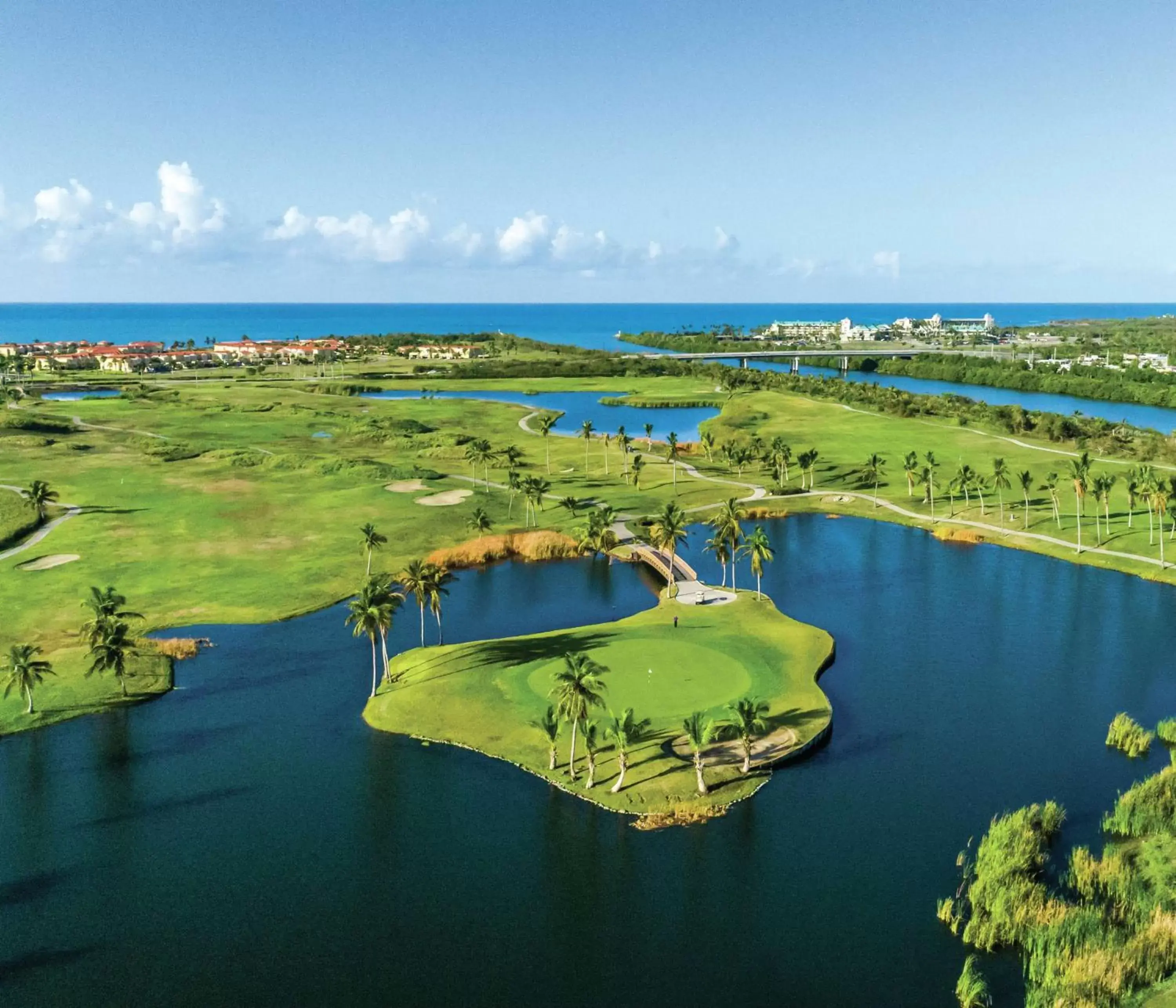 Golfcourse, Bird's-eye View in Hilton Ponce Golf & Casino Resort