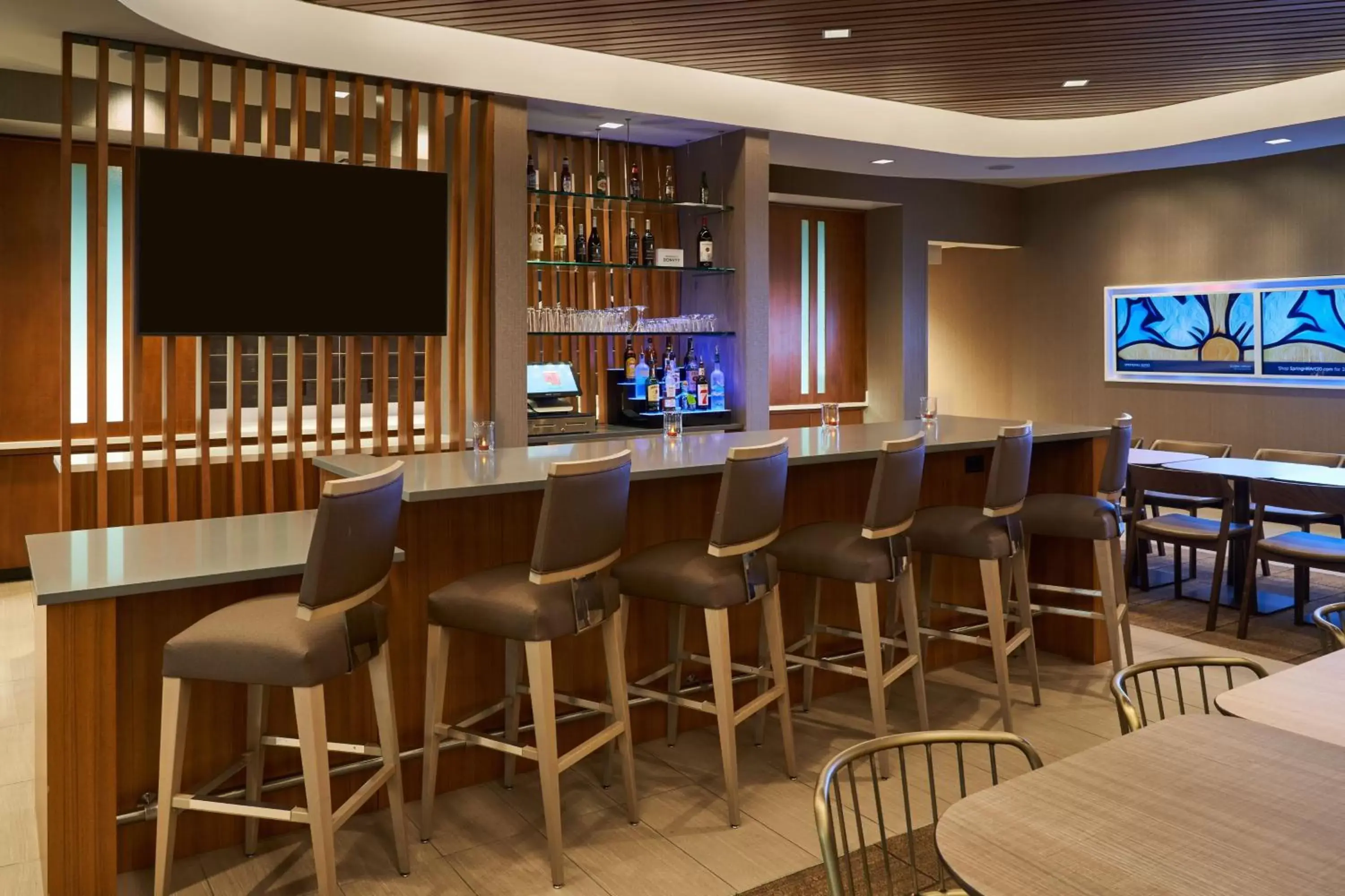 Lobby or reception, Lounge/Bar in SpringHill Suites by Marriott Fort Myers Estero