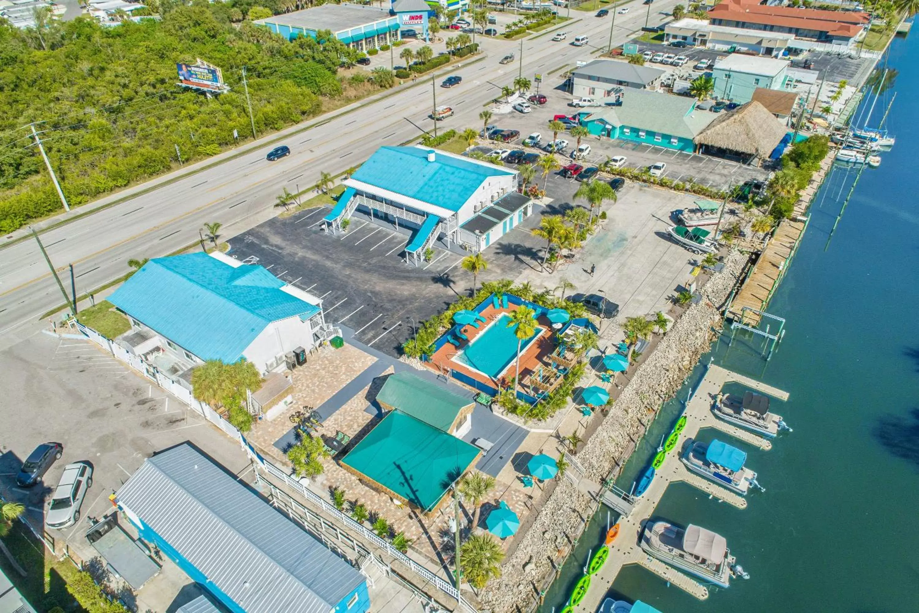 Property building, Bird's-eye View in Latitude 26 Waterfront Resort and Marina