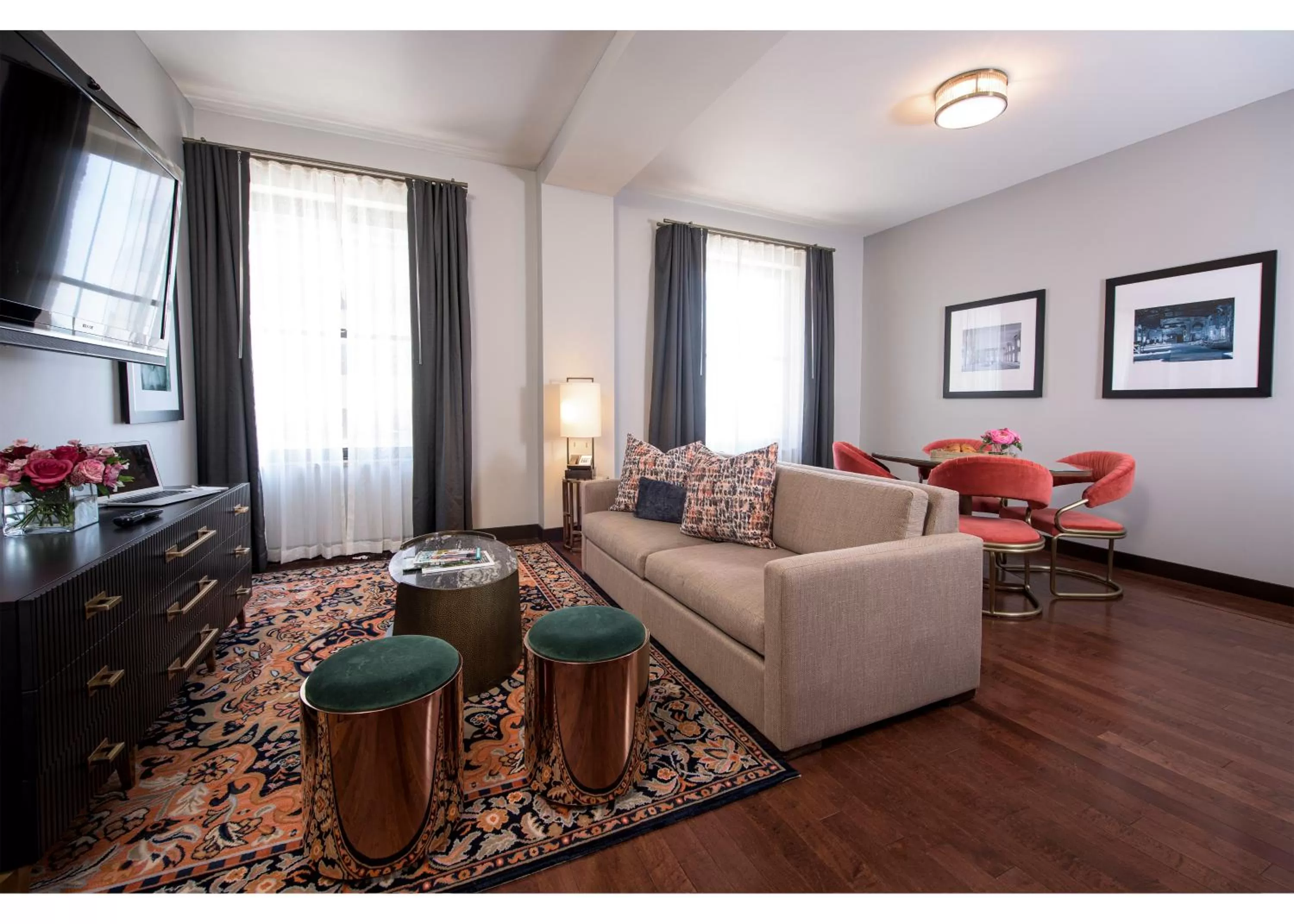 Living room in The Mayo Hotel