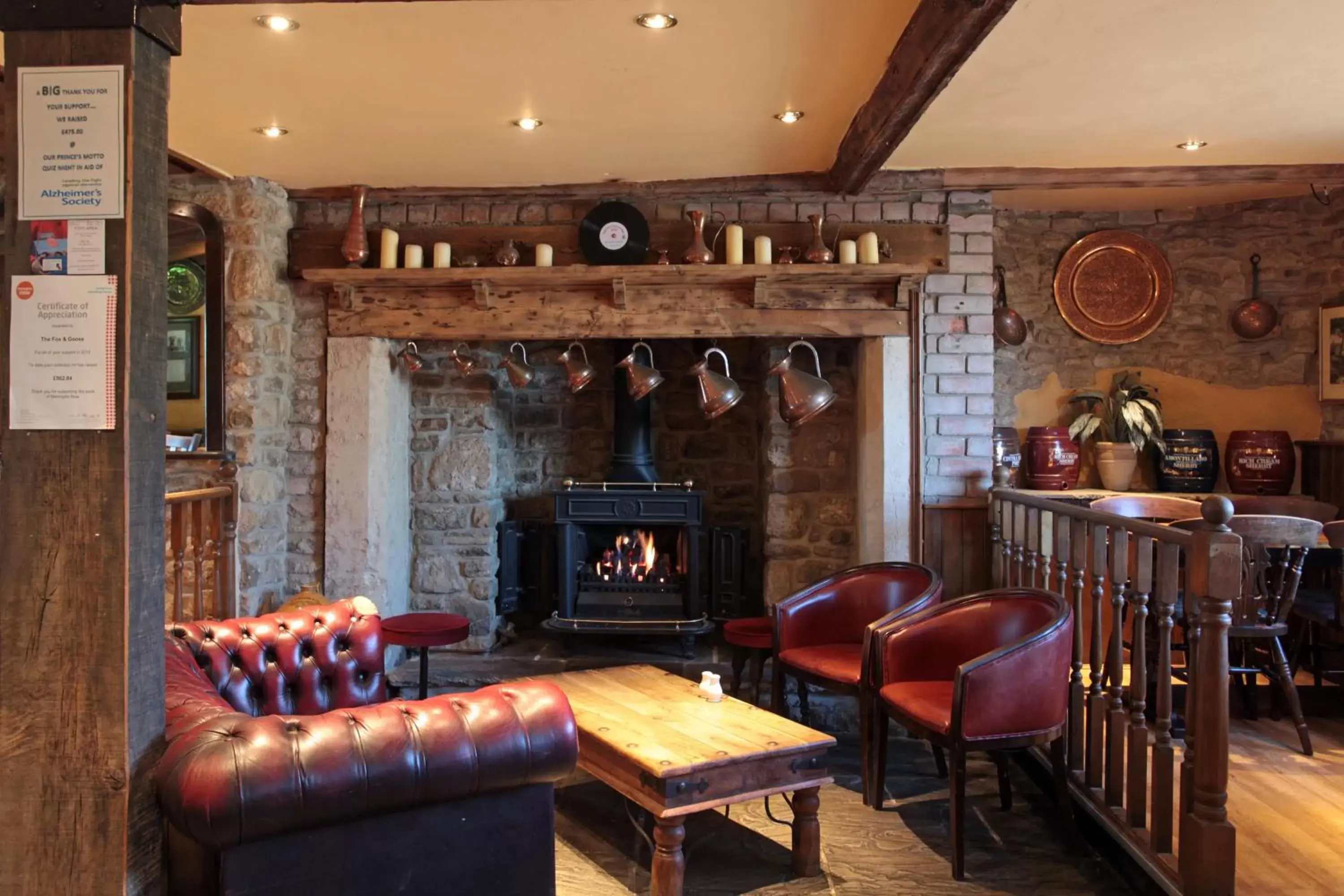 Restaurant/places to eat, Lobby/Reception in Fox & Goose, Barrow Gurney by Marston's Inns