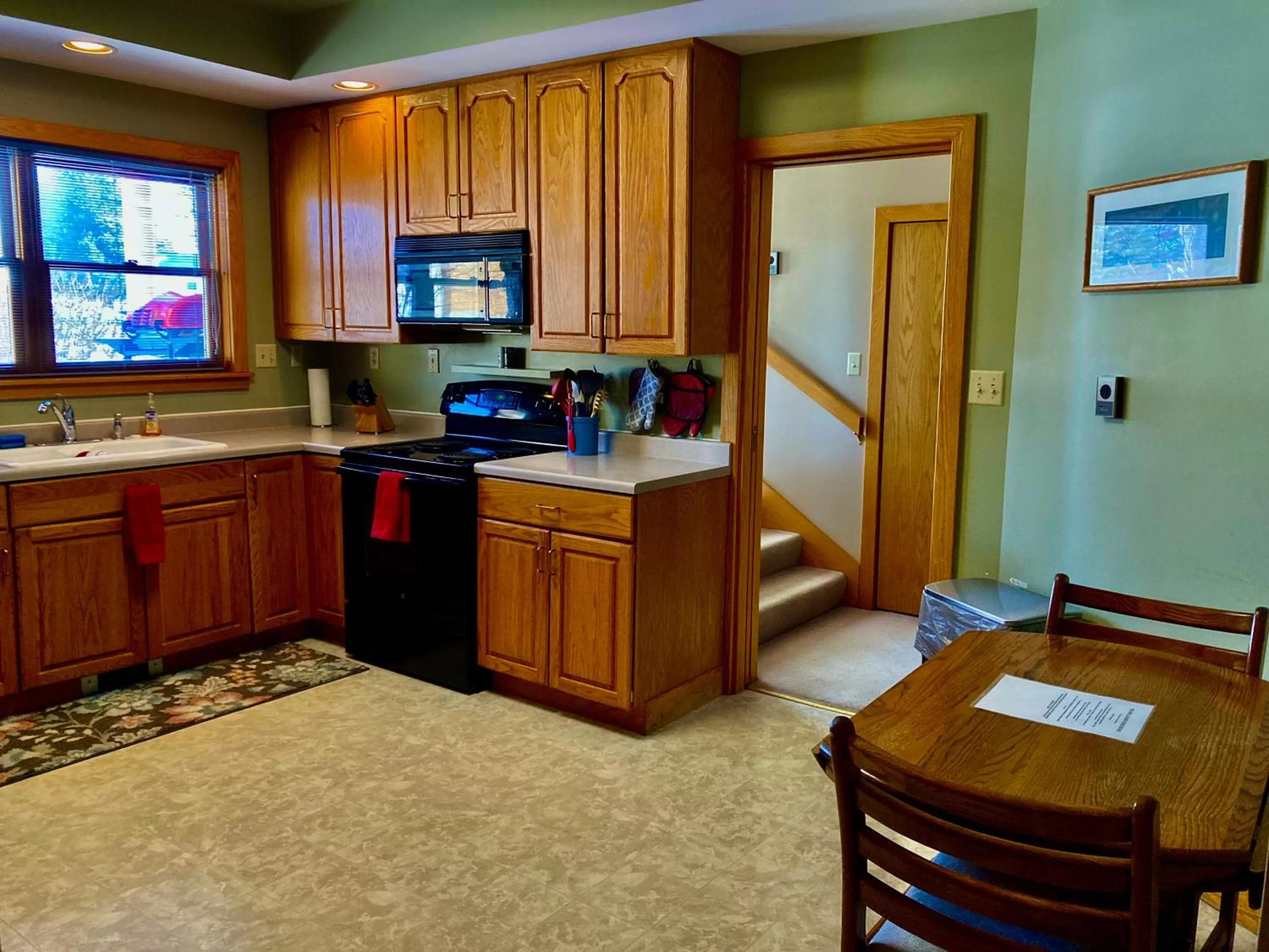 kitchen, Kitchen/Kitchenette in Garden Grove Retreat & Lodging near Pictured Rocks, Fayette, Trails