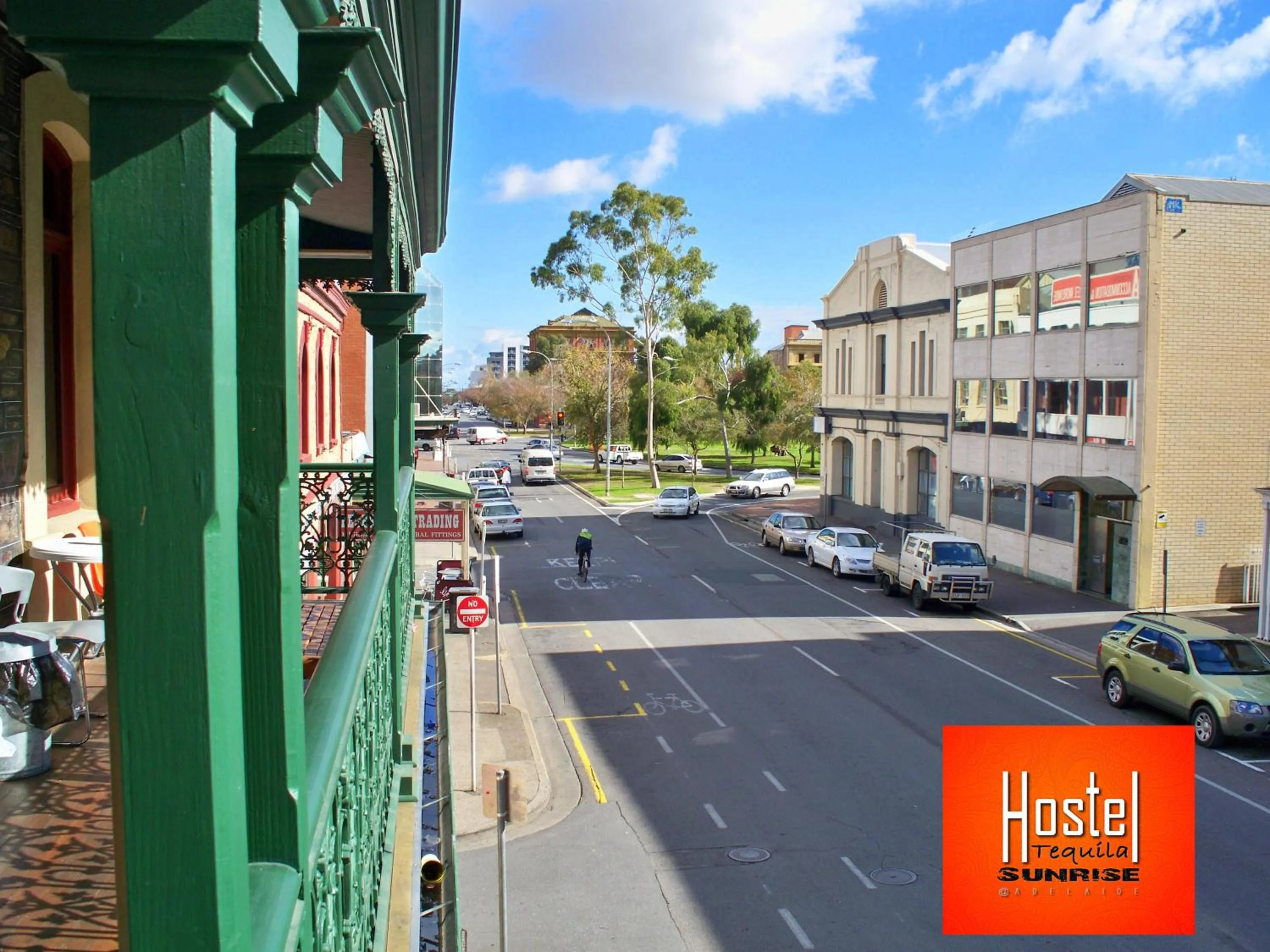 Bird's eye view in Tequila Sunrise Hostel Adelaide