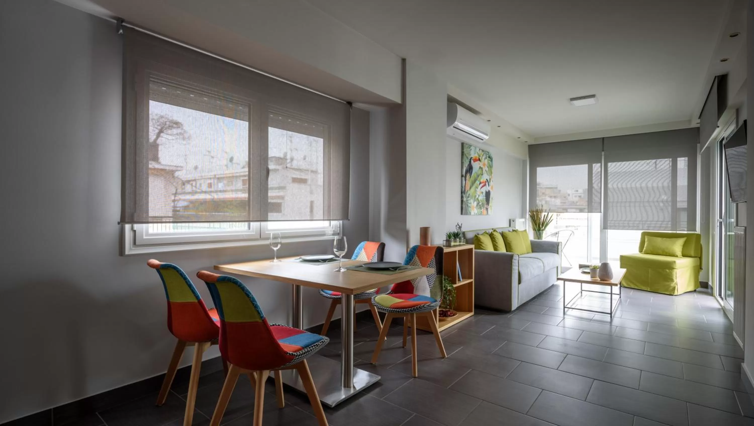 Dining area in 12 Keys Athens Apartments
