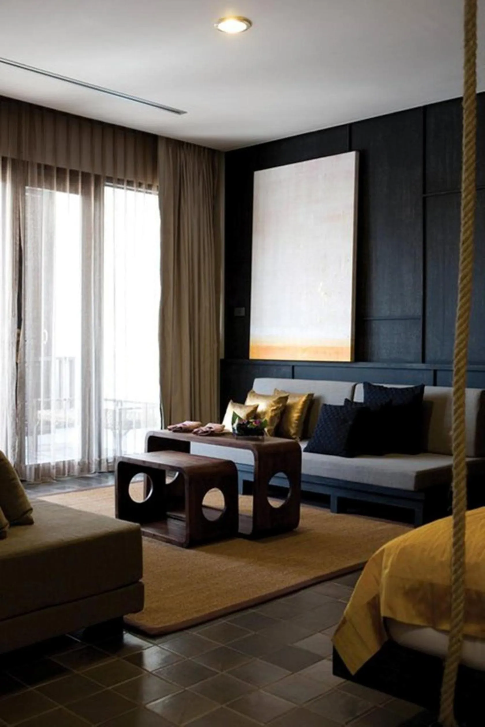 Seating area in Aruntara Riverside Boutique Hotel