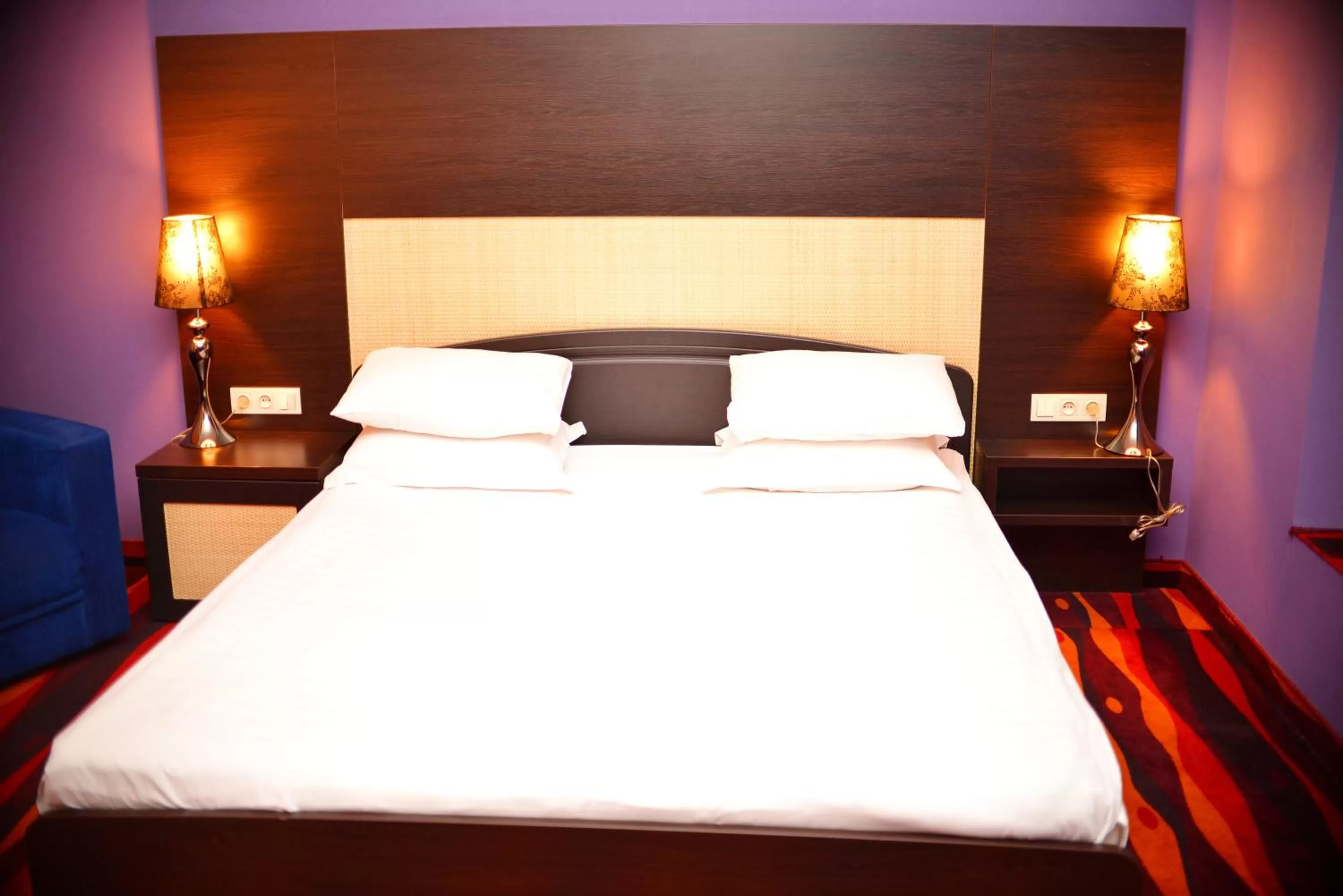 Bed in Sapar Standart Hotel
