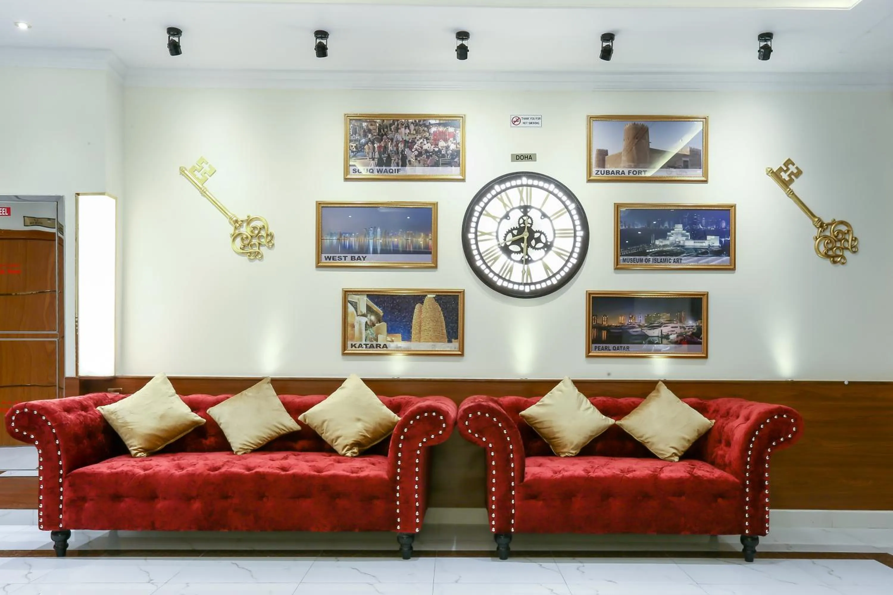 Seating area in La Villa Suites Hotel